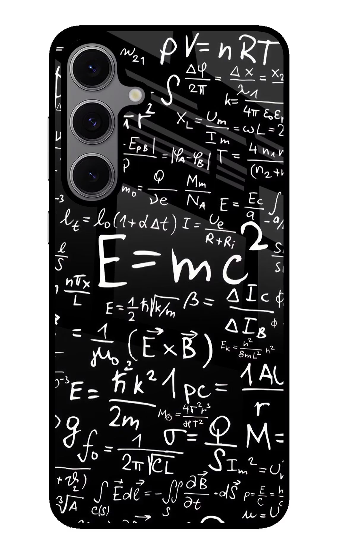 Physics Formula Samsung S24 FE 5G Glass Case Back Cover by Casekaro