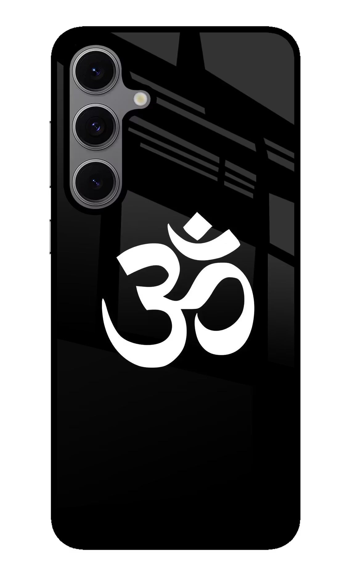 Om Samsung S24 FE 5G Glass Case Back Cover by Casekaro