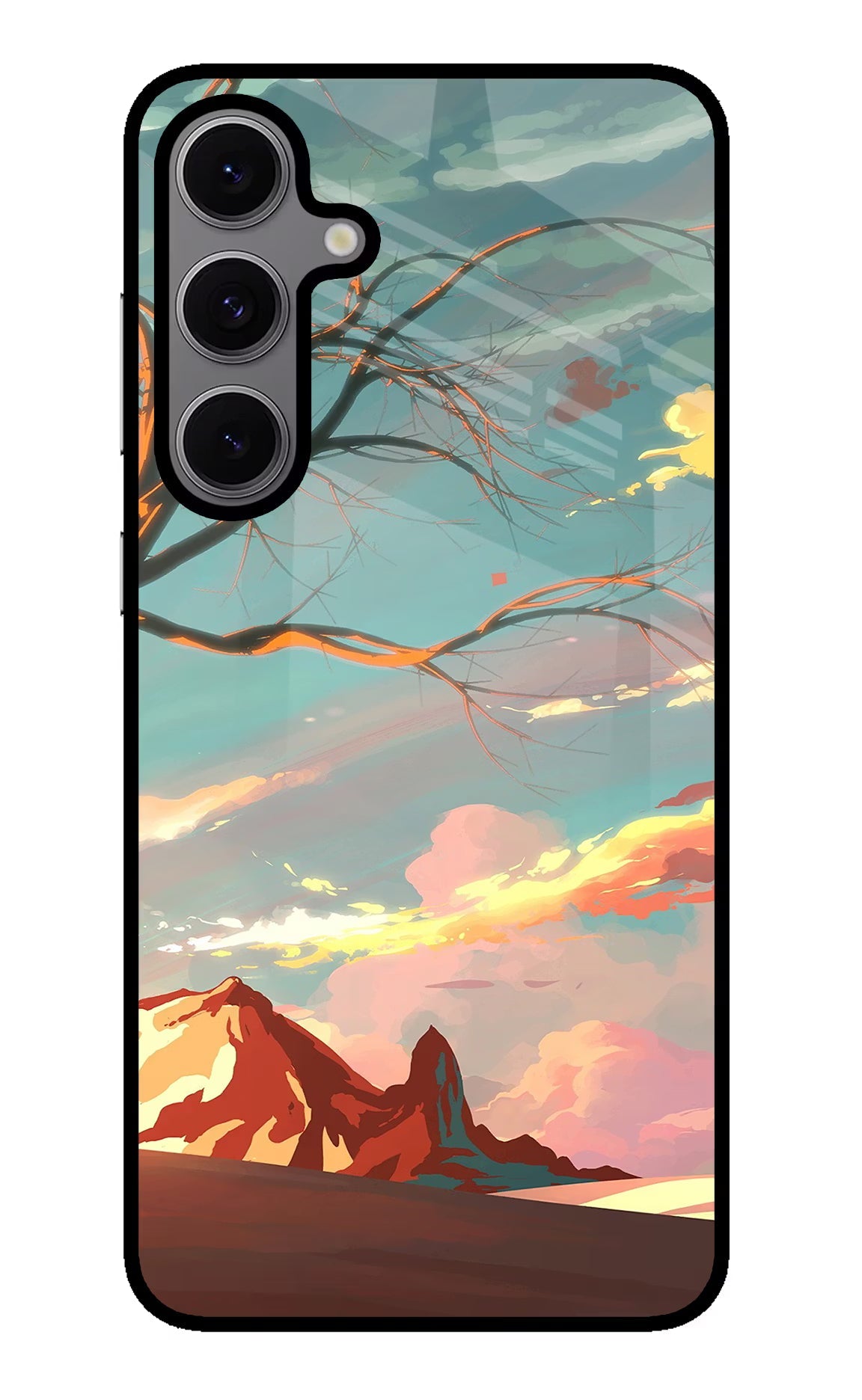 Scenery Samsung S24 FE 5G Glass Case Back Cover by Casekaro