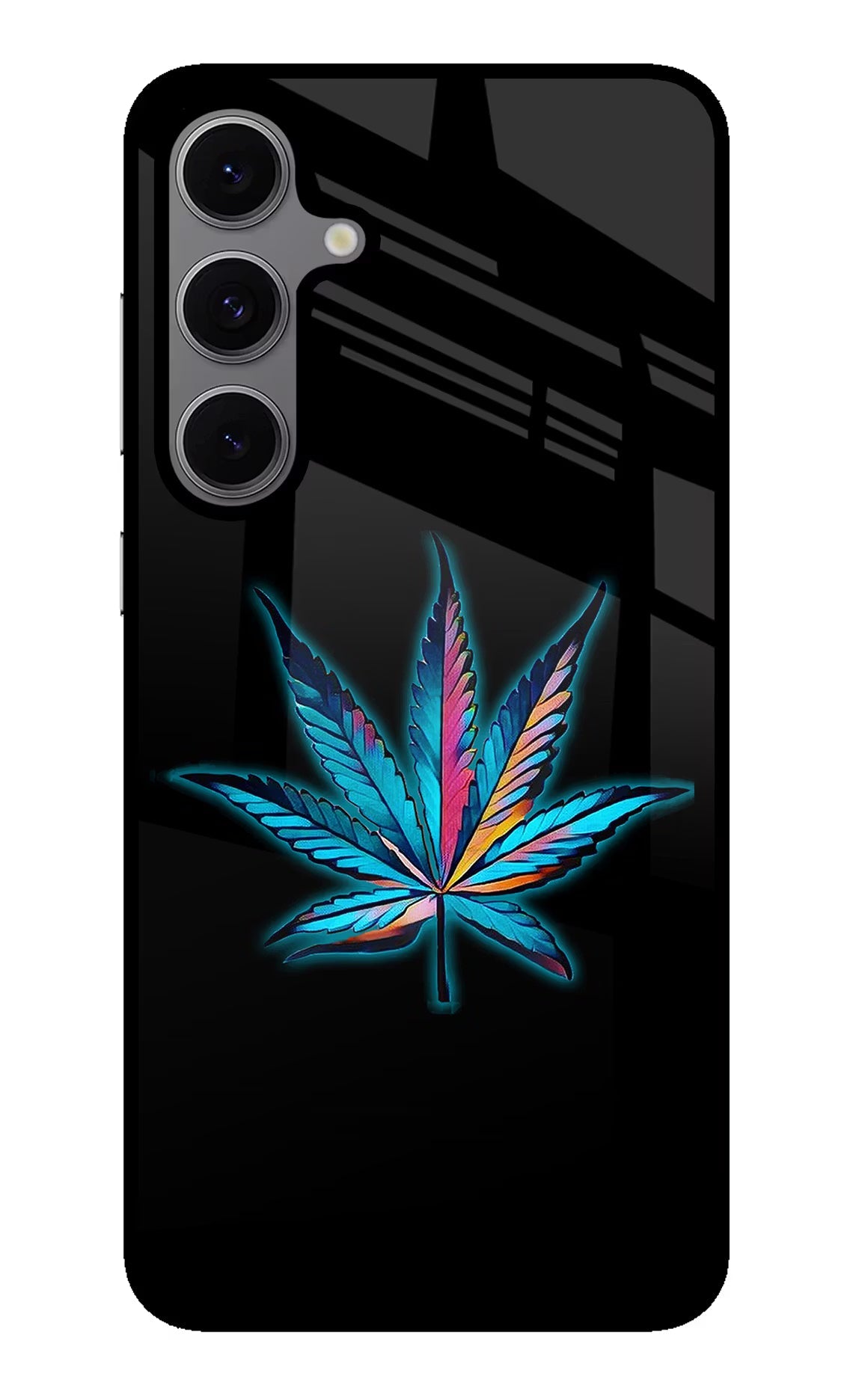 Weed Samsung S24 FE 5G Glass Case Back Cover by Casekaro