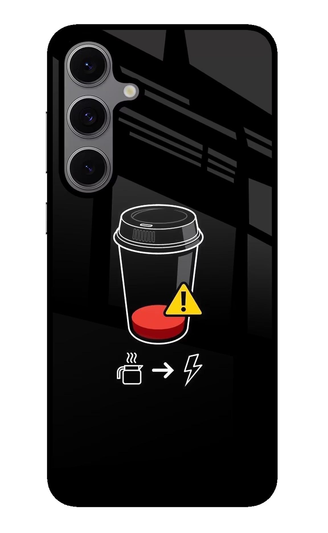 Coffee Samsung S24 FE 5G Glass Case Back Cover by Casekaro