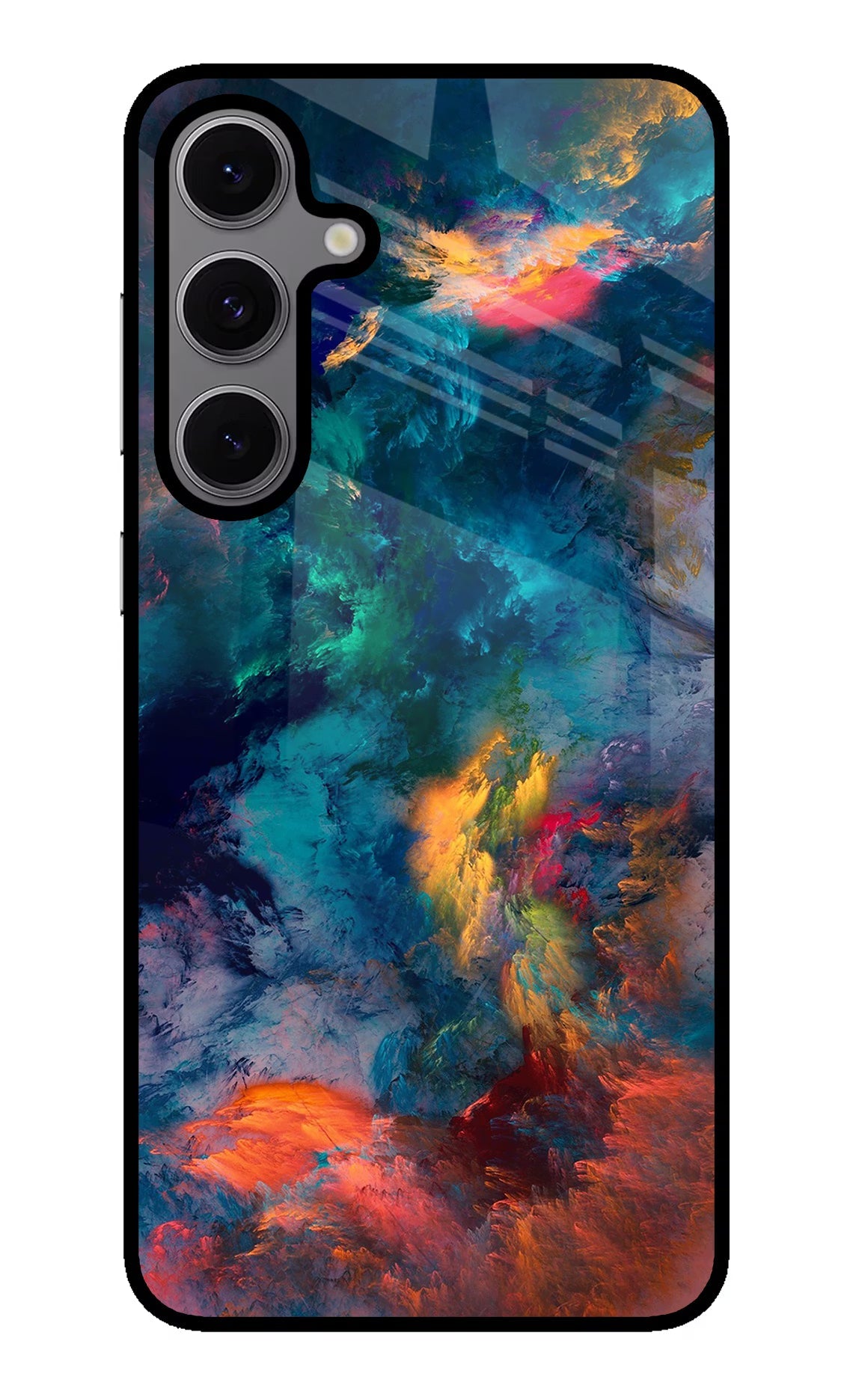 Artwork Paint Samsung S24 FE 5G Glass Case Back Cover by Casekaro