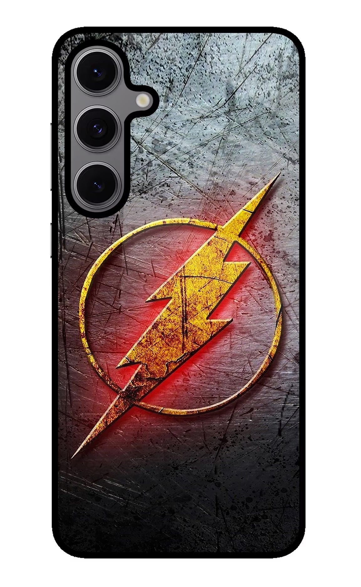 Flash Samsung S24 FE 5G Glass Case Back Cover by Casekaro