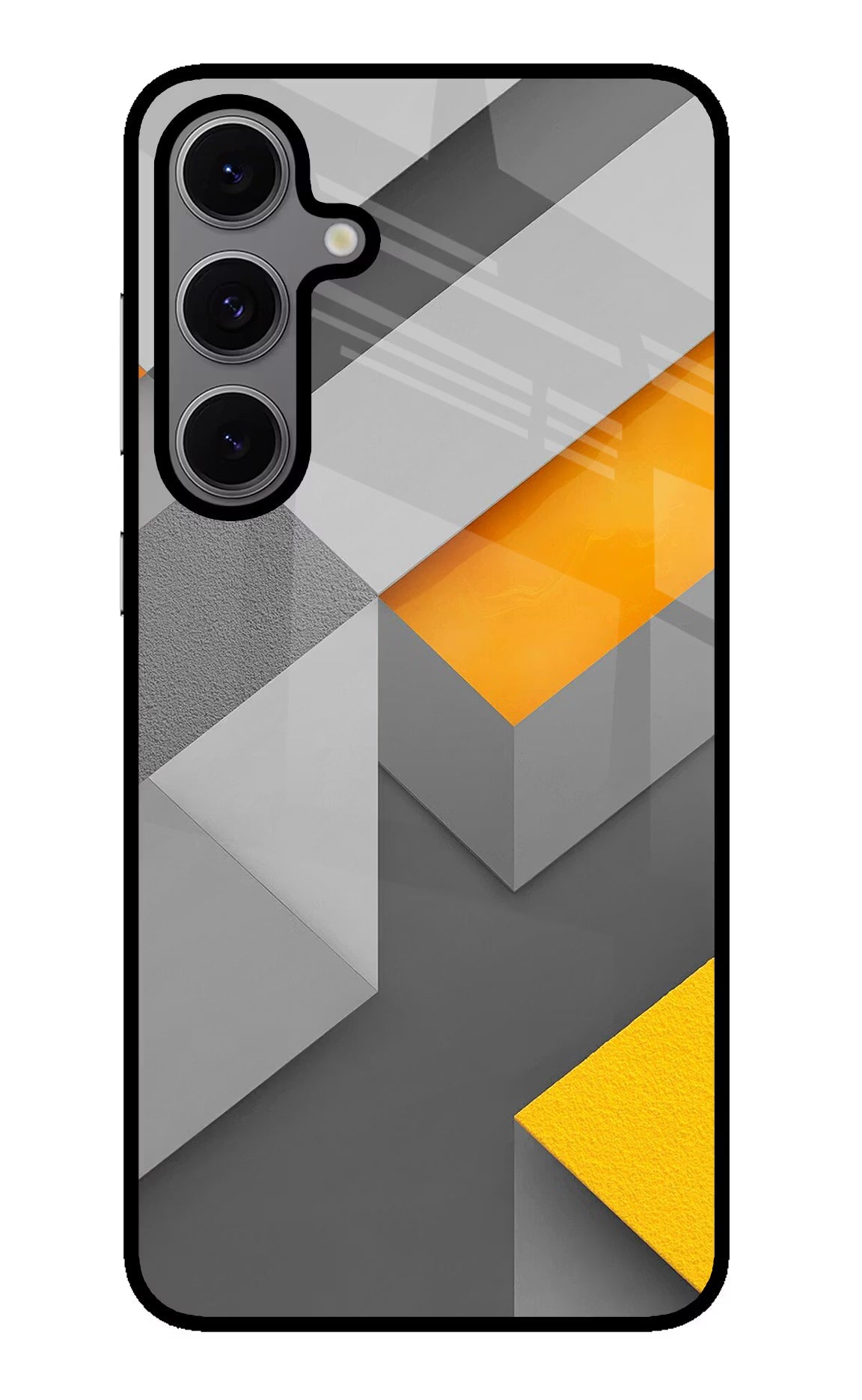 Abstract Samsung S24 FE 5G Glass Case Back Cover by Casekaro