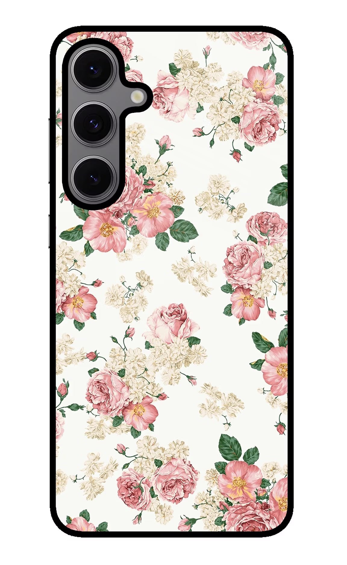Flowers Samsung S24 FE 5G Glass Case Back Cover by Casekaro