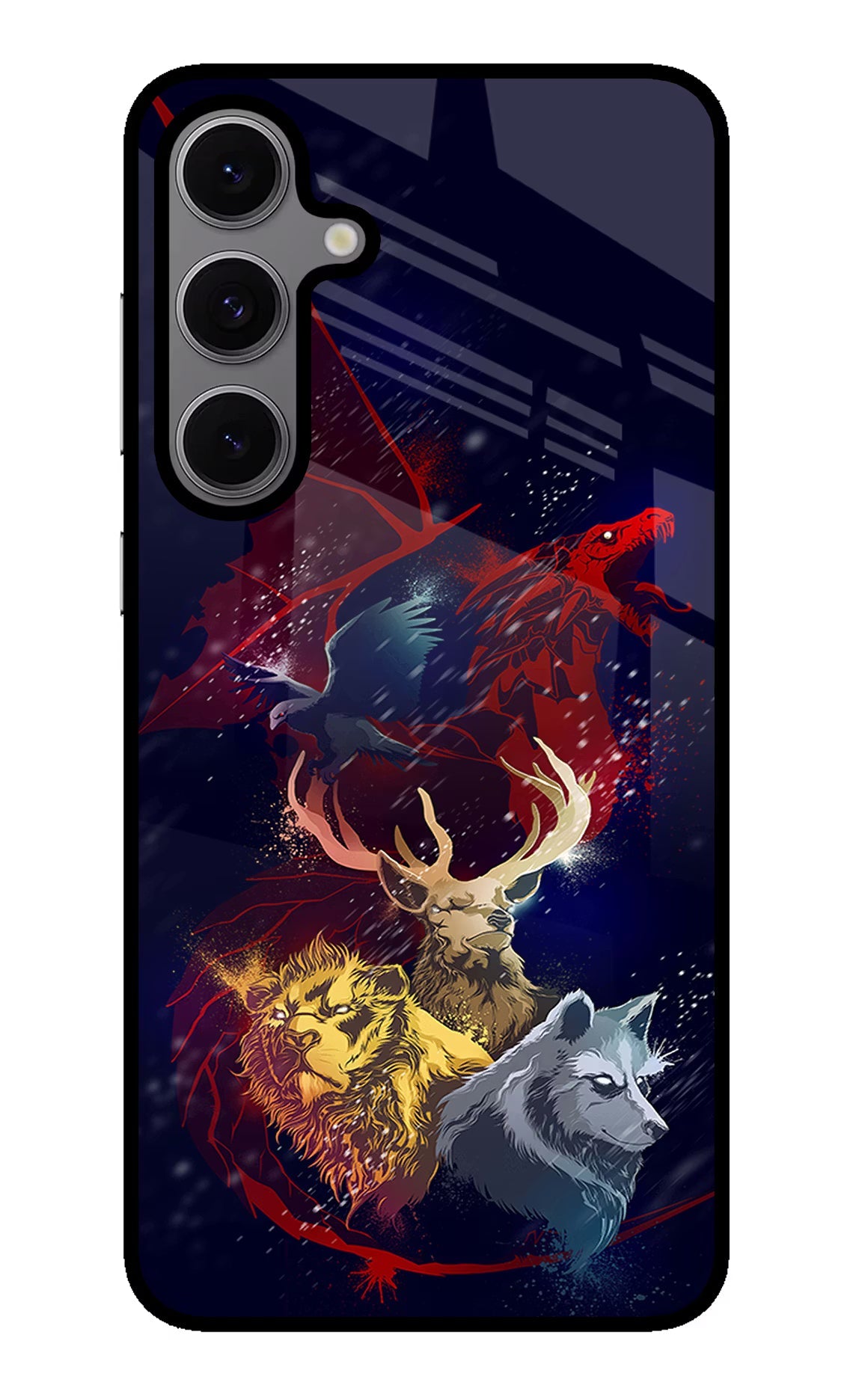 Game Of Thrones Samsung S24 FE 5G Glass Case Back Cover by Casekaro