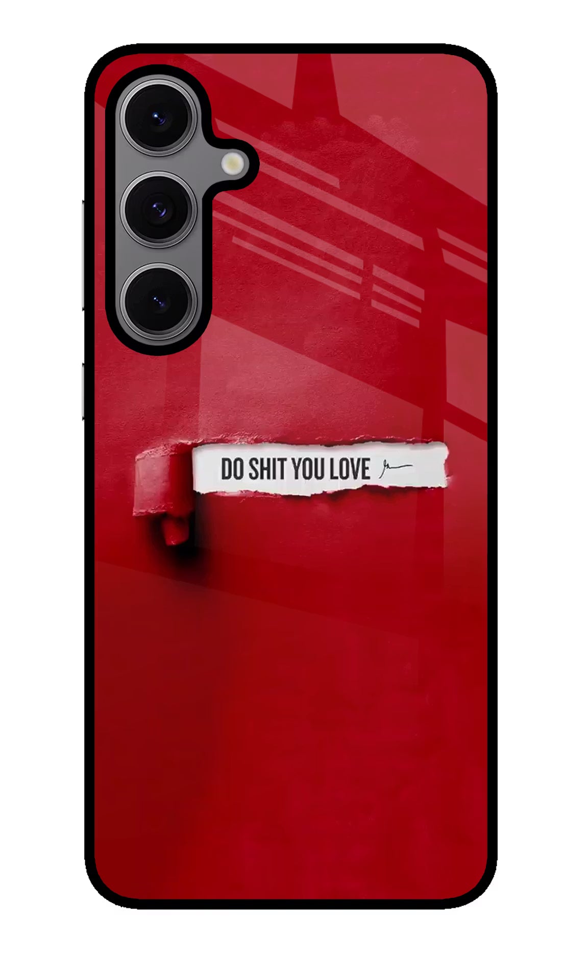 Do Shit You Love Samsung S24 FE 5G Glass Case Back Cover by Casekaro