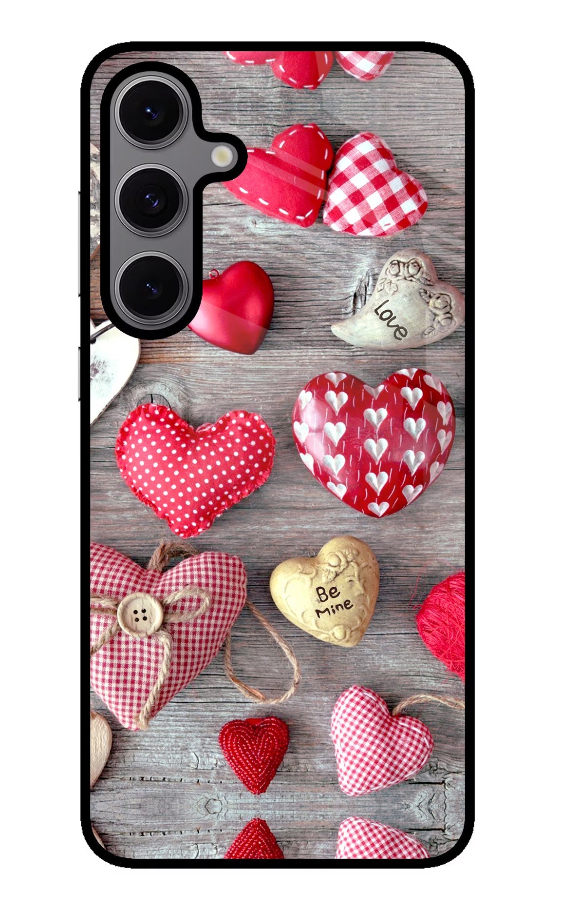 Love Wallpaper Samsung S24 FE 5G Glass Case Back Cover by Casekaro
