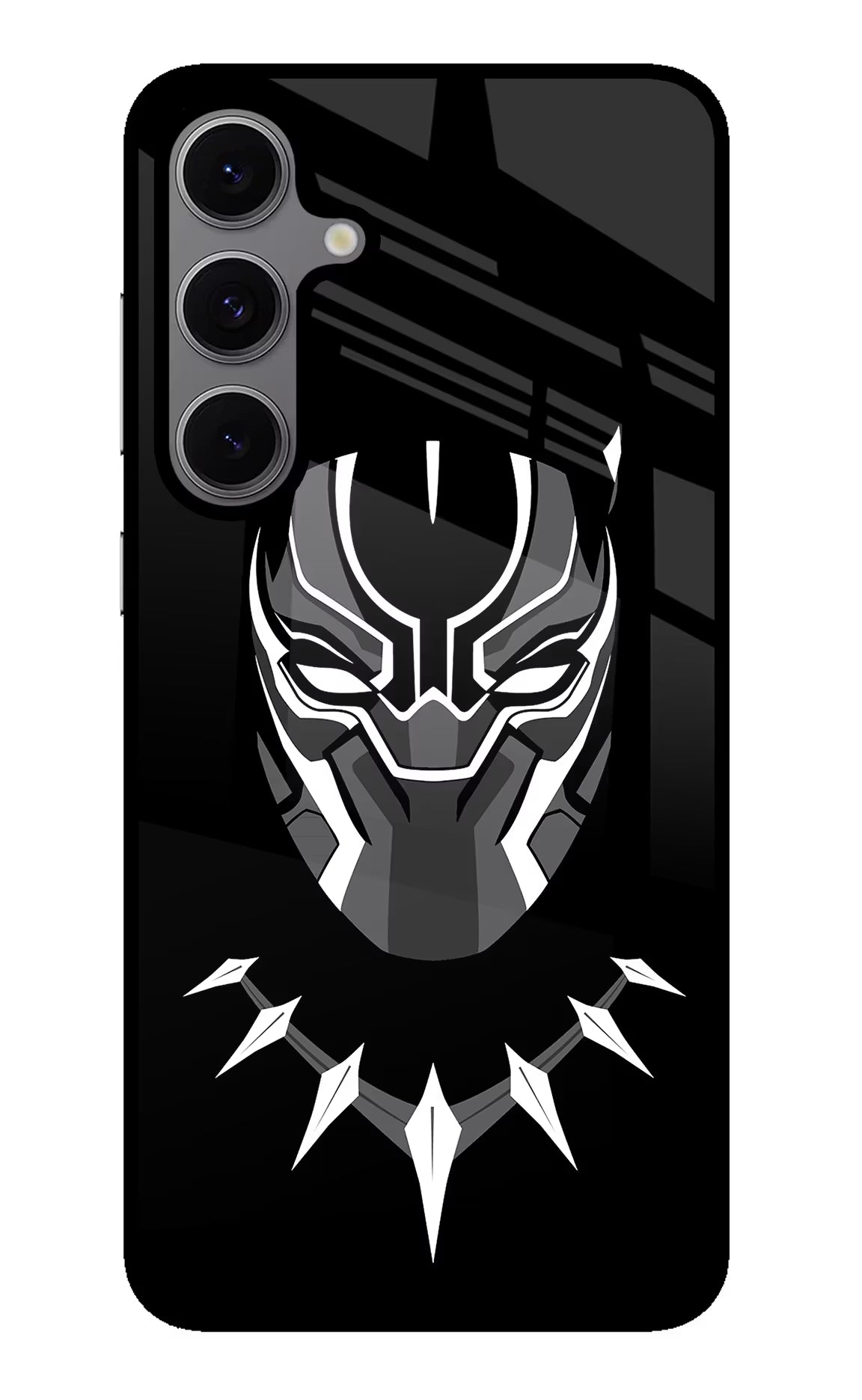 Black Panther Samsung S24 FE 5G Glass Case Back Cover by Casekaro