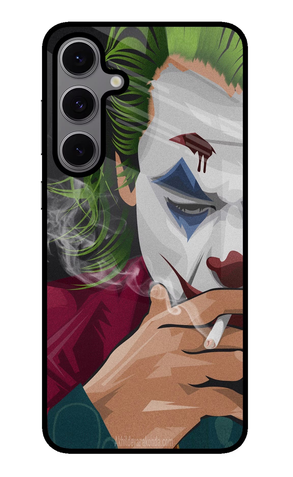 Joker Smoking Samsung S24 FE 5G Glass Case Back Cover by Casekaro
