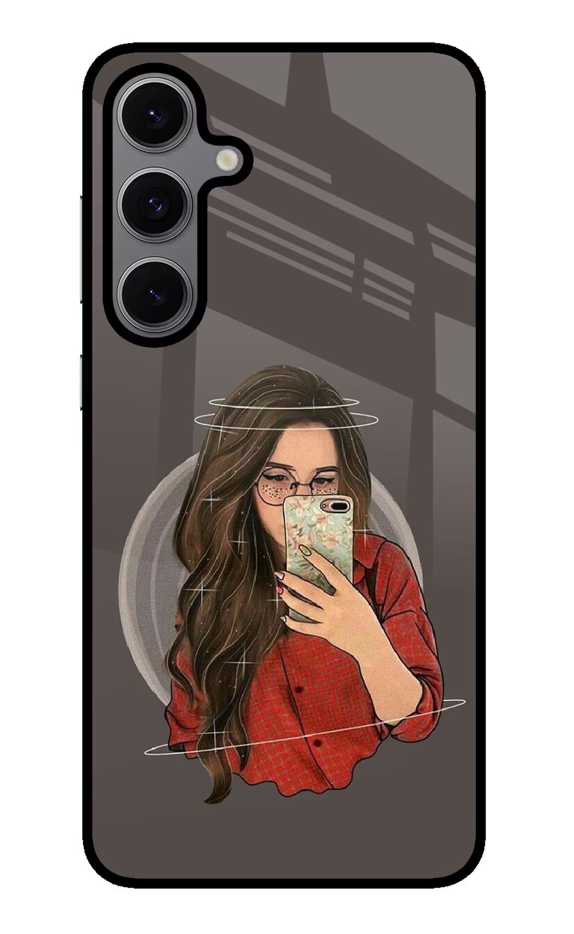 Selfie Queen Samsung S24 FE 5G Glass Case Back Cover by Casekaro