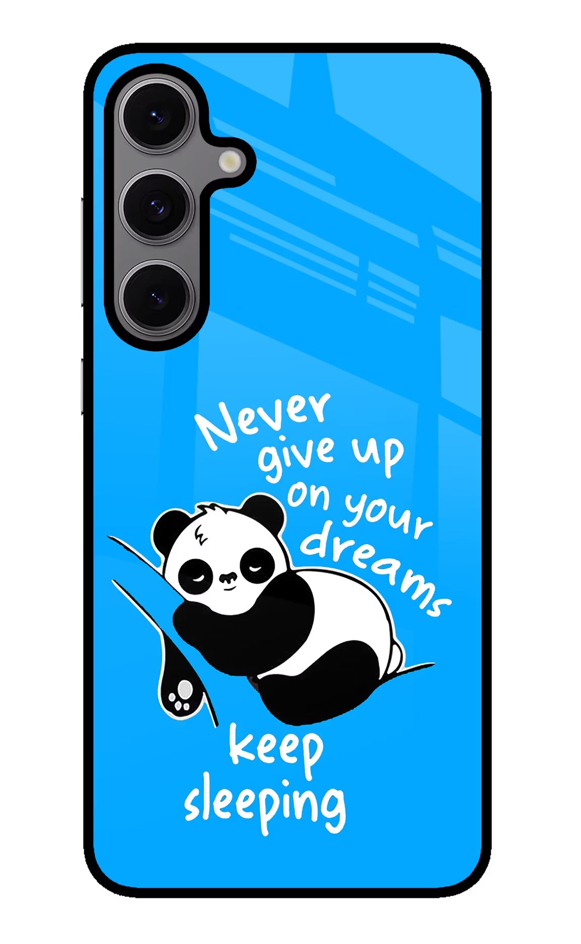 Keep Sleeping Samsung S24 FE 5G Glass Case Back Cover by Casekaro