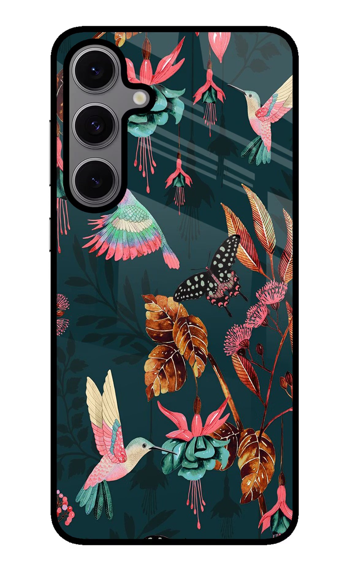 Birds Samsung S24 FE 5G Glass Case Back Cover by Casekaro