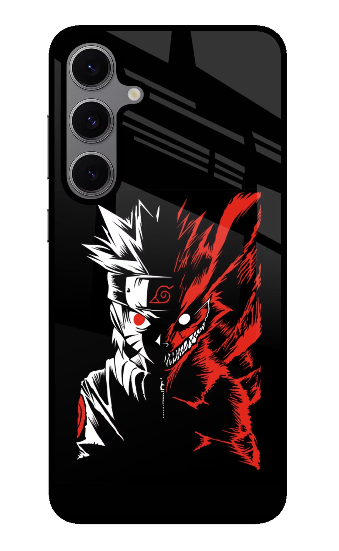 Naruto Two Face Samsung S24 FE 5G Glass Case Back Cover by Casekaro