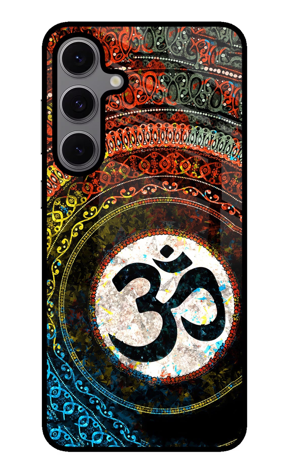 Om Cultural Samsung S24 FE 5G Glass Case Back Cover by Casekaro