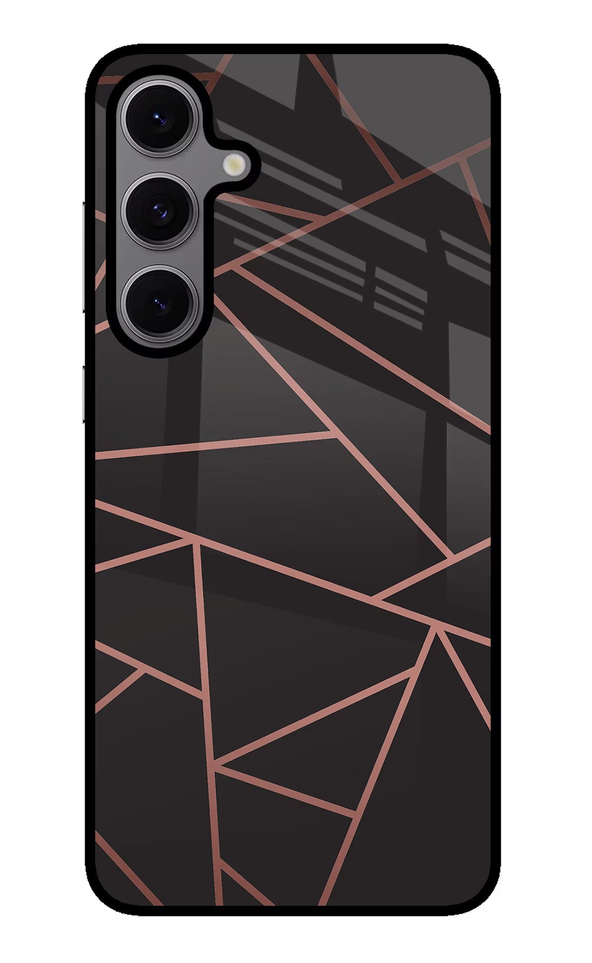 Geometric Pattern Samsung S24 FE 5G Glass Case Back Cover by Casekaro