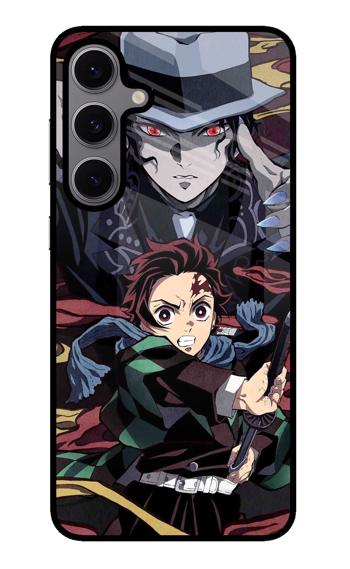 Demon Slayer Samsung S24 FE 5G Glass Case Back Cover by Casekaro