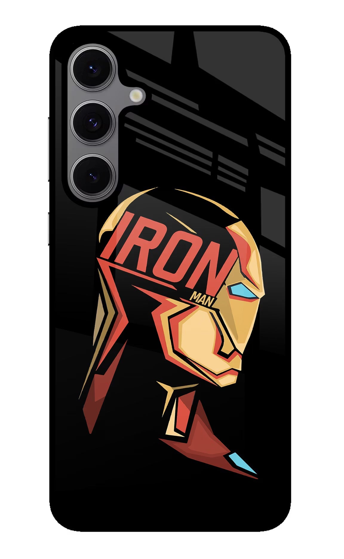 IronMan Samsung S24 FE 5G Glass Case Back Cover by Casekaro