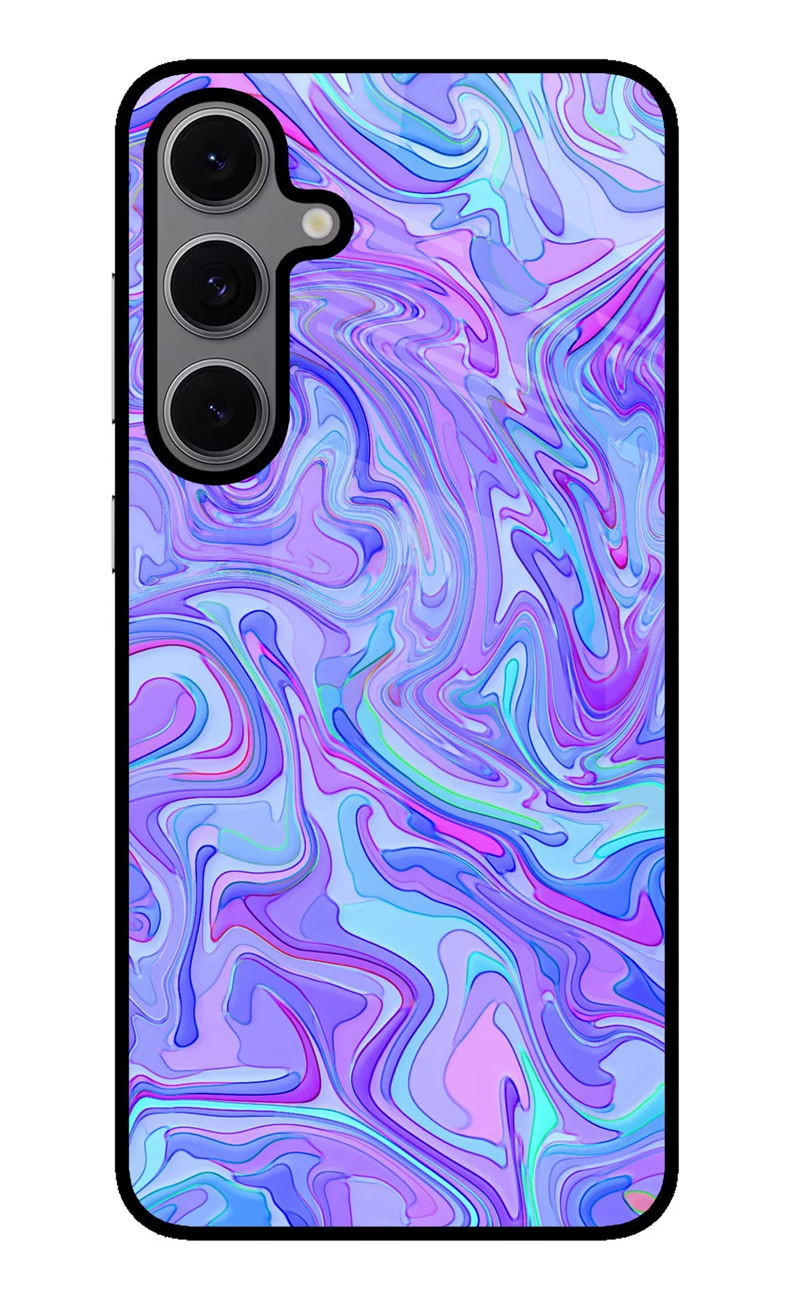 Glitter Samsung S24 FE 5G Glass Case Back Cover by Casekaro