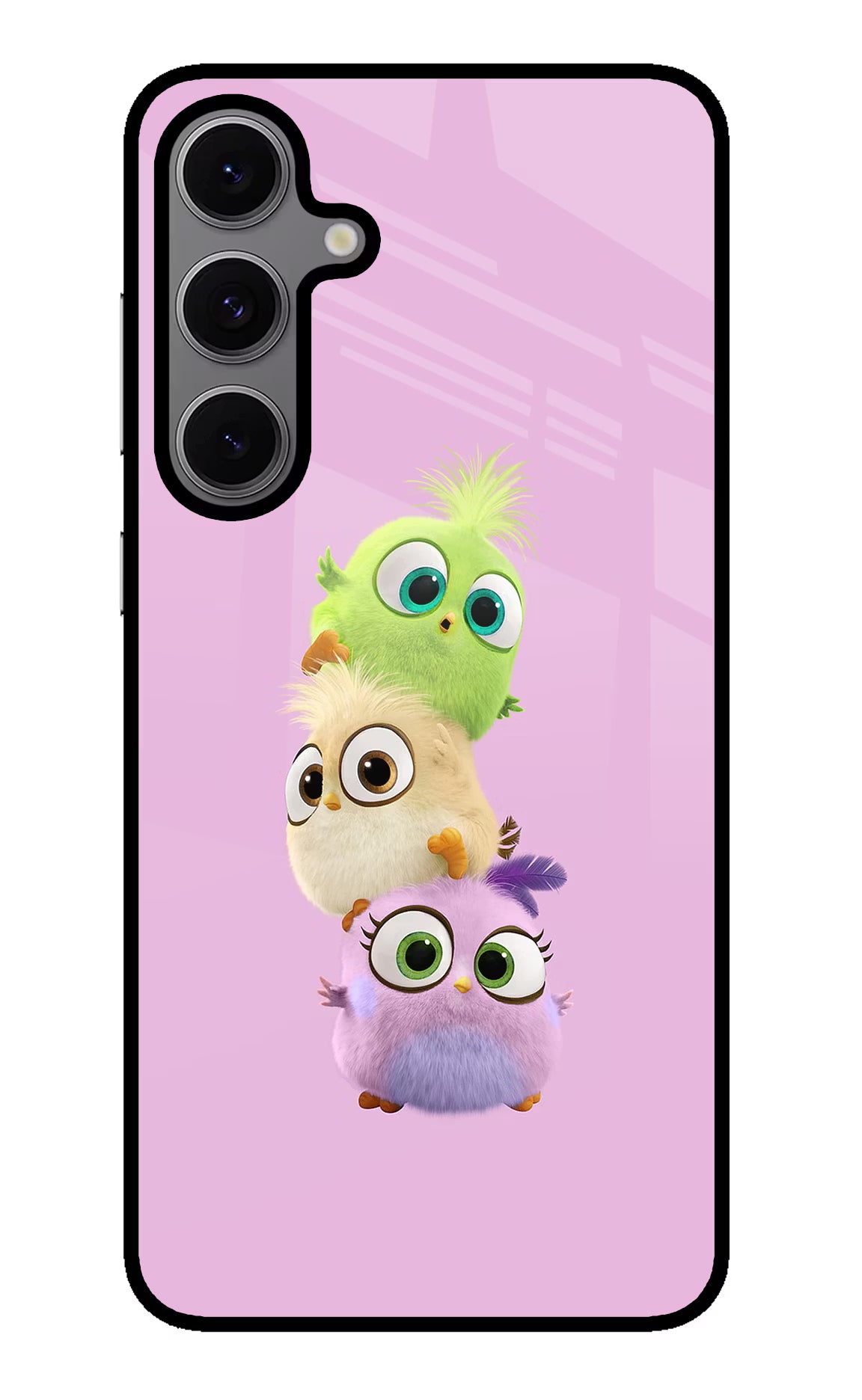 Cute Little Birds Samsung S24 FE 5G Glass Case Back Cover by Casekaro