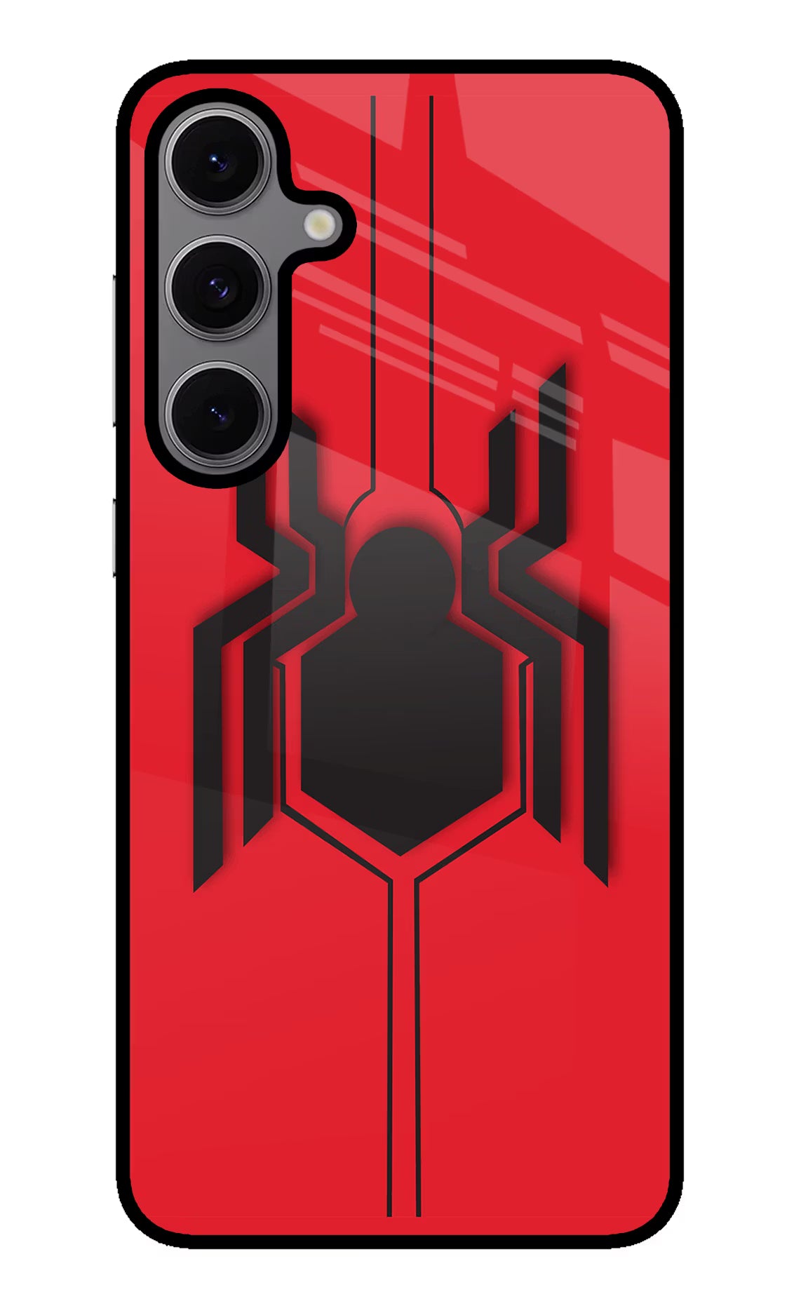 Spider Samsung S24 FE 5G Glass Case Back Cover by Casekaro