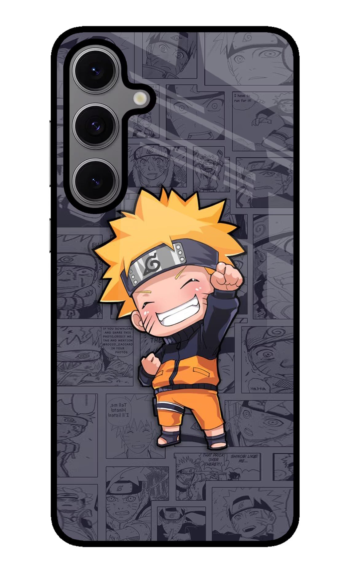 Chota Naruto Samsung S24 FE 5G Glass Case Back Cover by Casekaro
