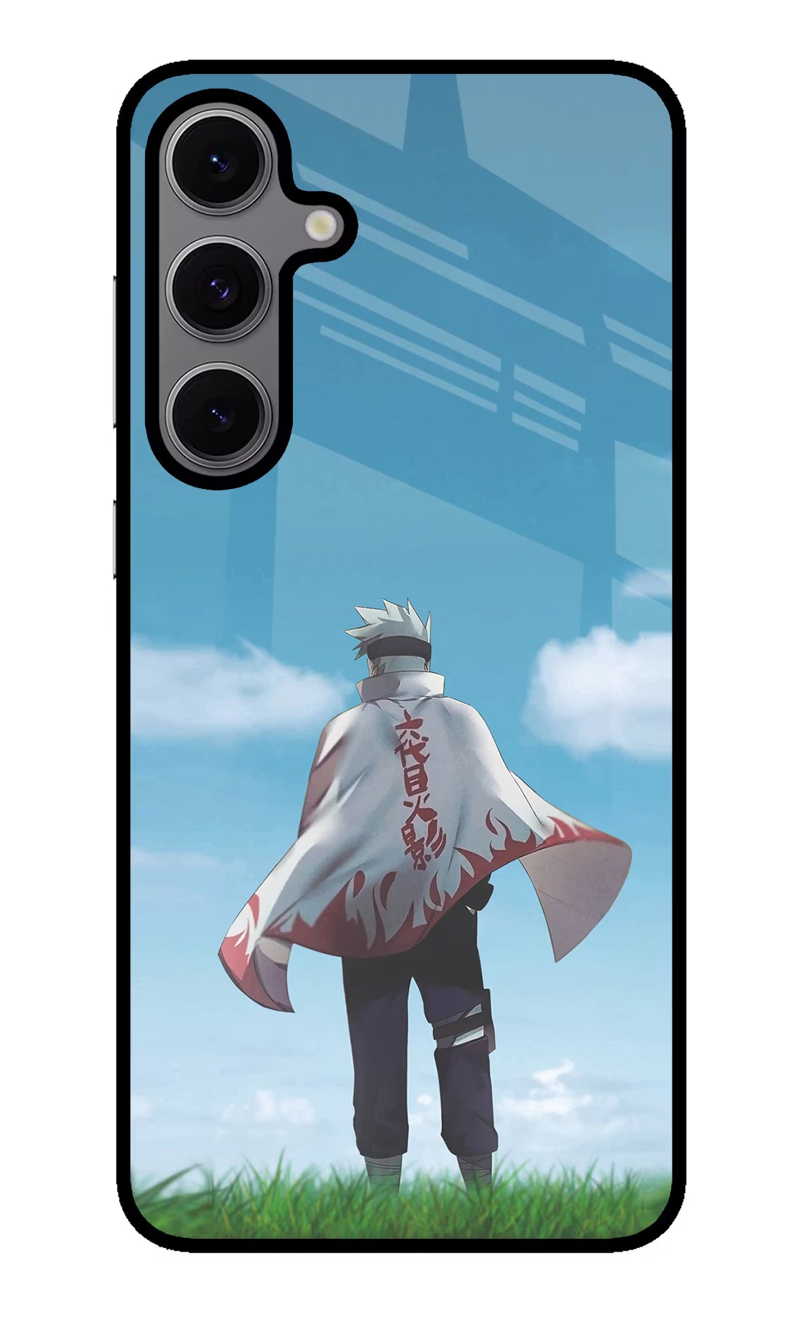 Kakashi Samsung S24 FE 5G Glass Case Back Cover by Casekaro