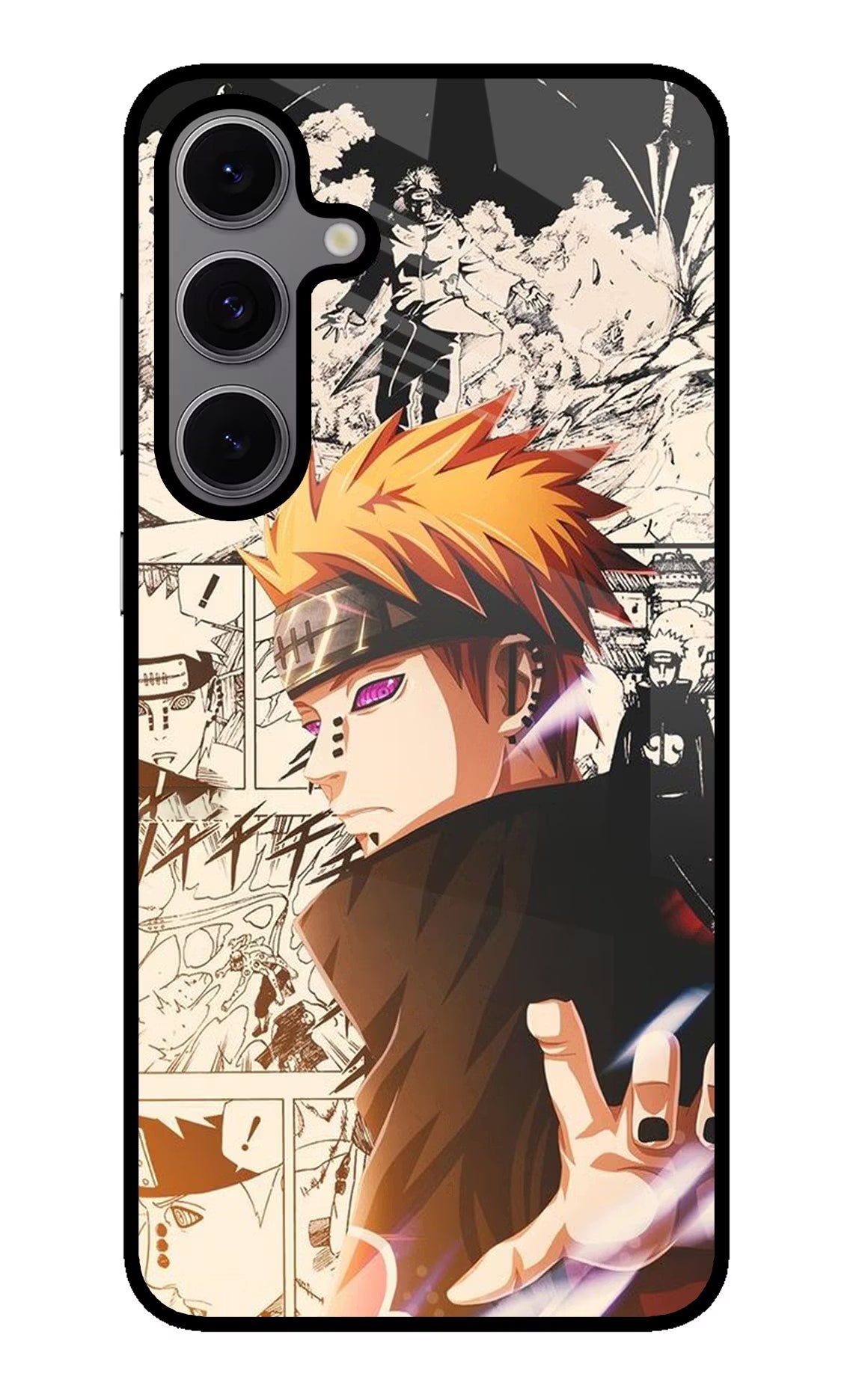 Pain Anime Samsung S24 FE 5G Glass Case Back Cover by Casekaro