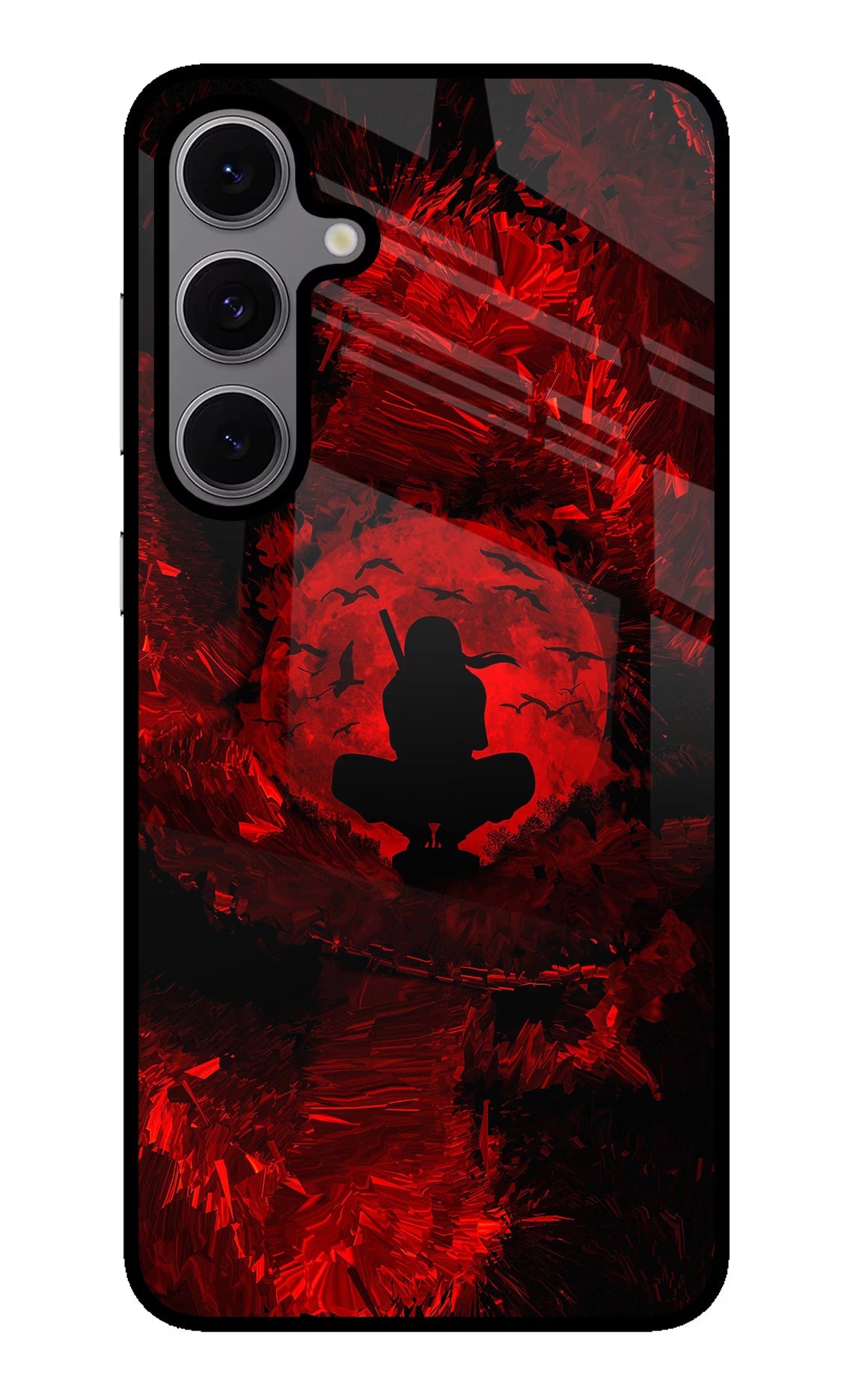 Itachi Uchiha Samsung S24 FE 5G Glass Case Back Cover by Casekaro