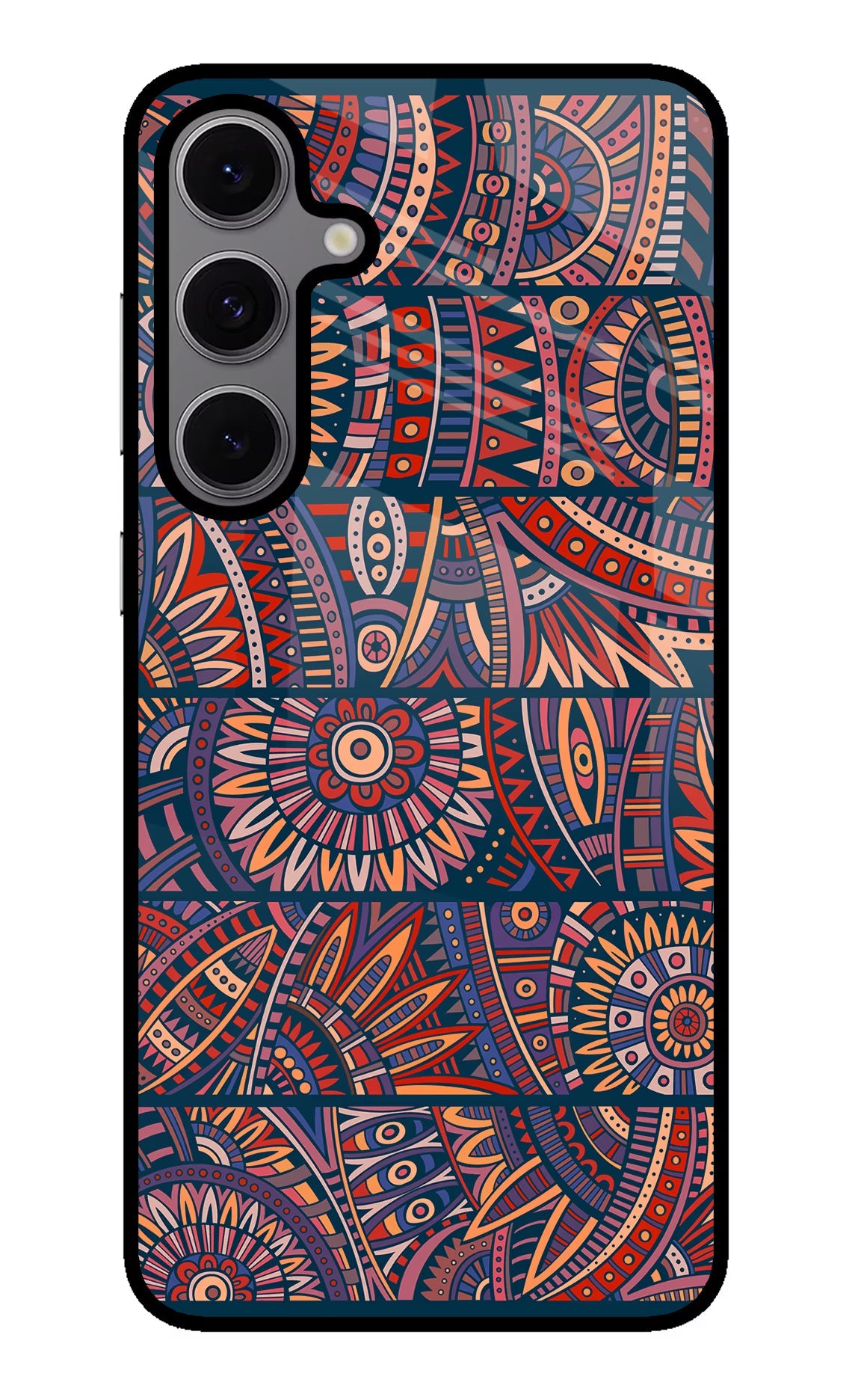 African Culture Design Samsung S24 FE 5G Glass Case Back Cover by Casekaro