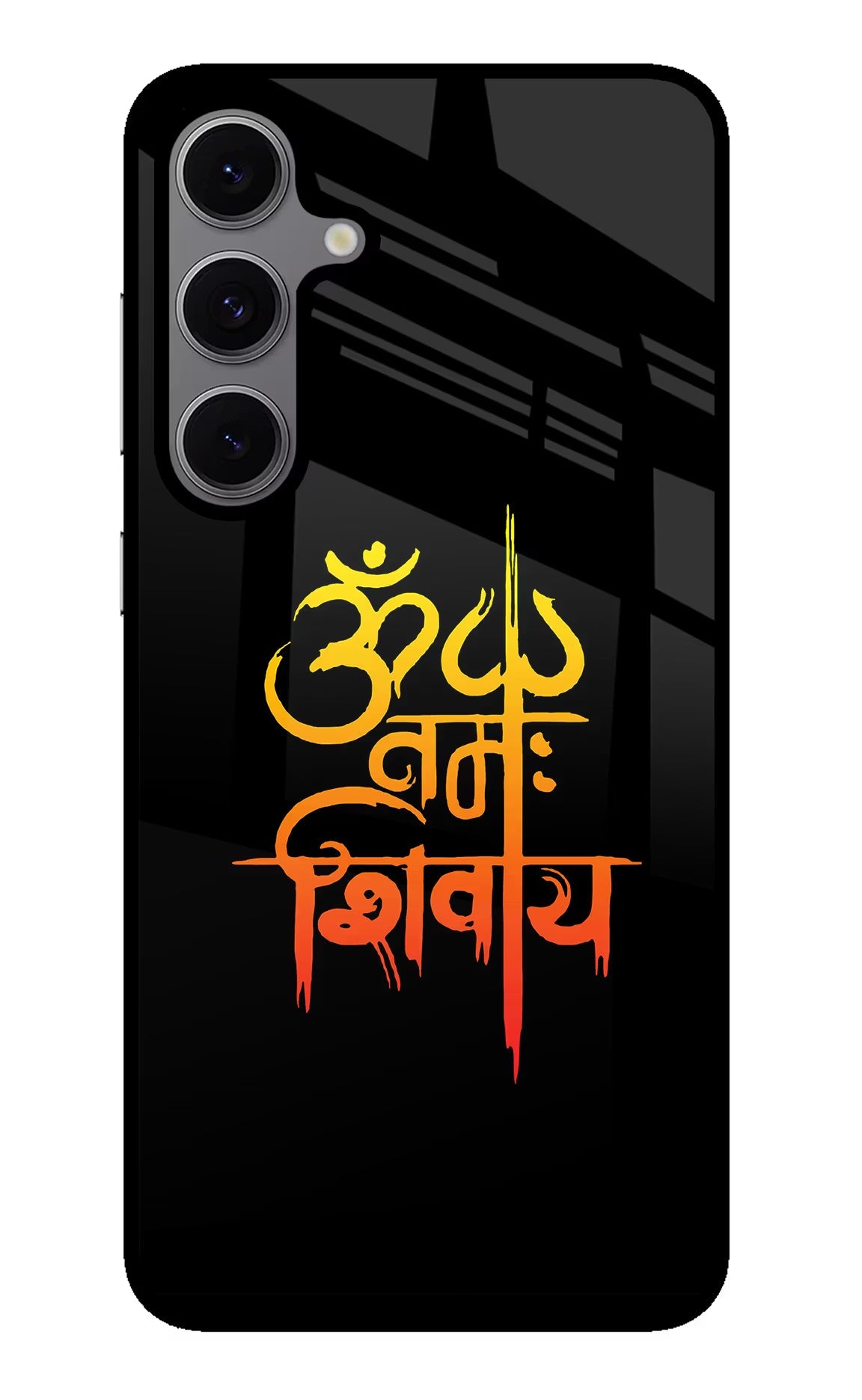 Om Namah Shivay Samsung S24 FE 5G Glass Case Back Cover by Casekaro