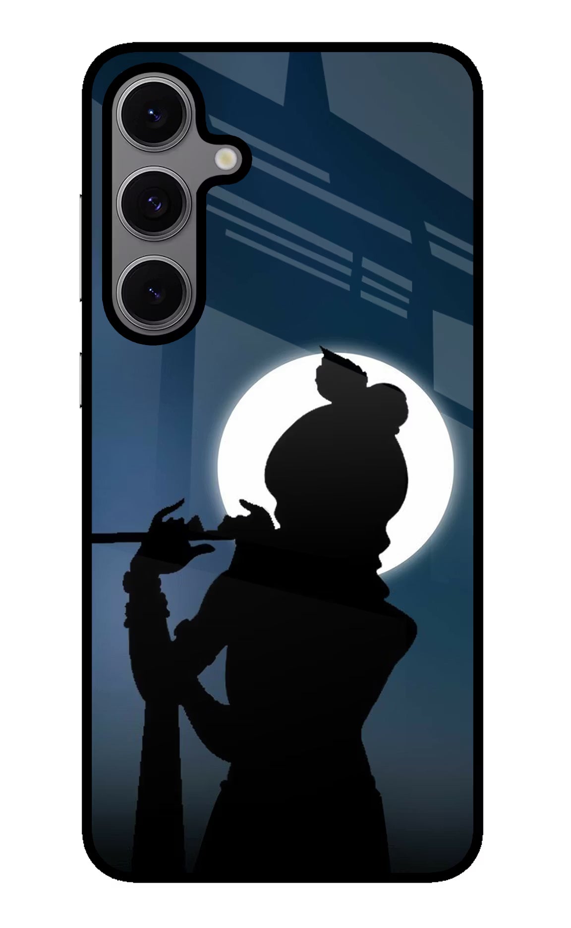 Shri Krishna Silhouette Samsung S24 FE 5G Glass Case Back Cover by Casekaro