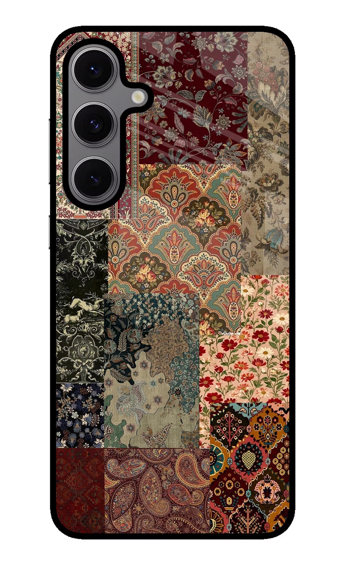 Desi Print Samsung S24 FE 5G Glass Case Back Cover by Casekaro