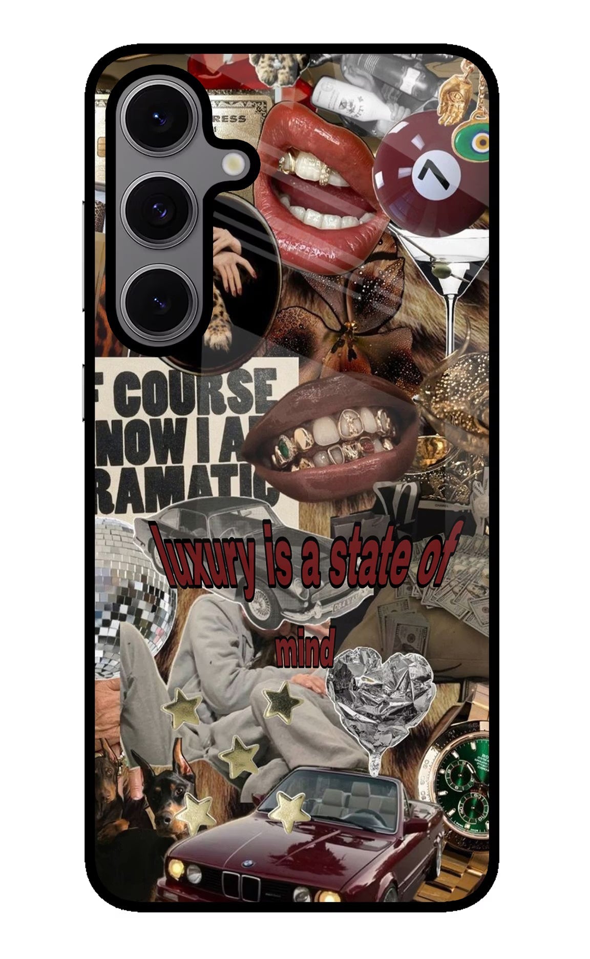 Luxury Samsung S24 FE 5G Glass Case Back Cover by Casekaro