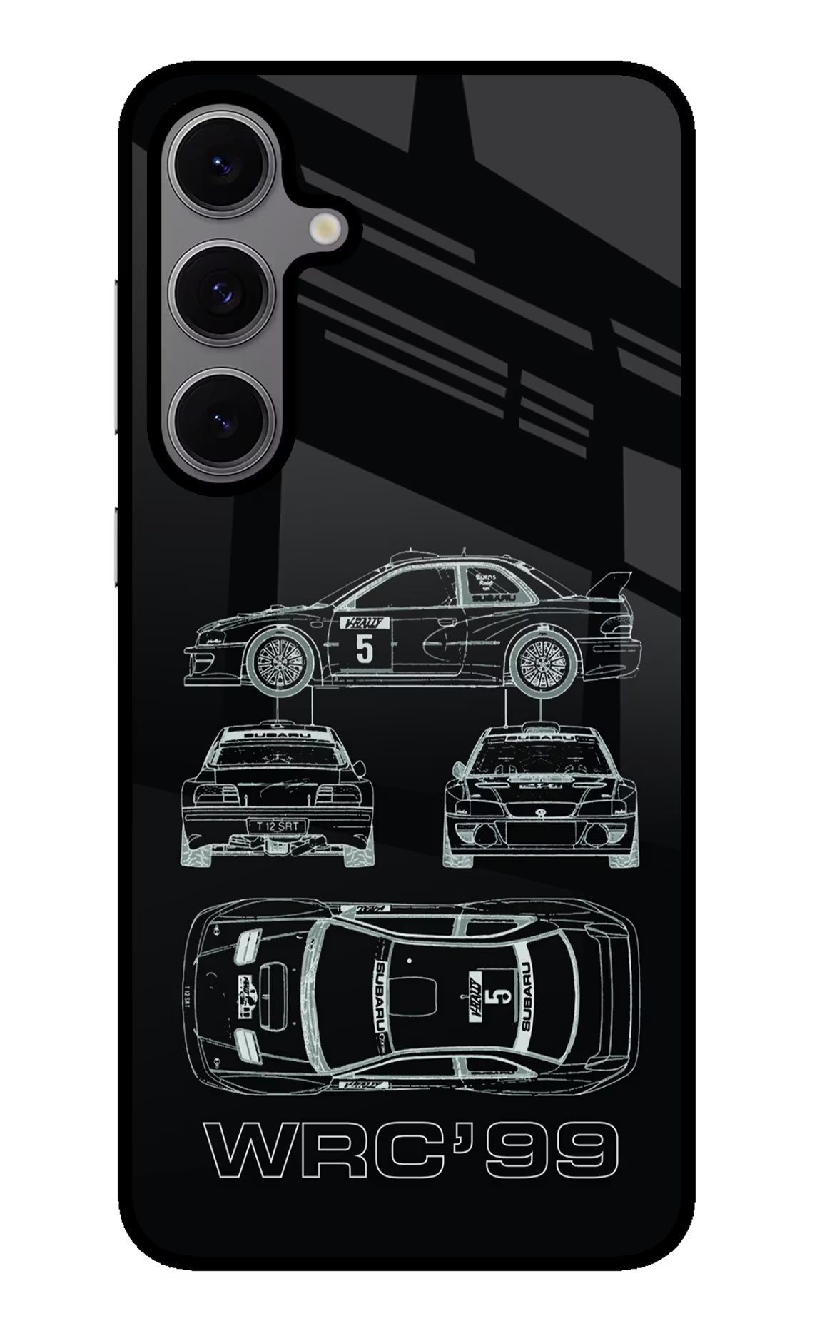 WRC'99 Samsung S24 FE 5G Glass Case Back Cover by Casekaro