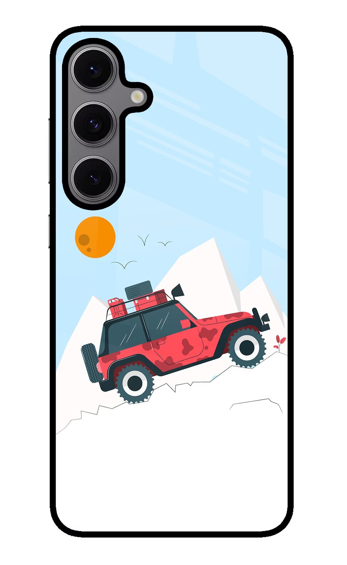 Mountain Trail Beast Samsung S24 FE 5G Glass Case Back Cover by Casekaro
