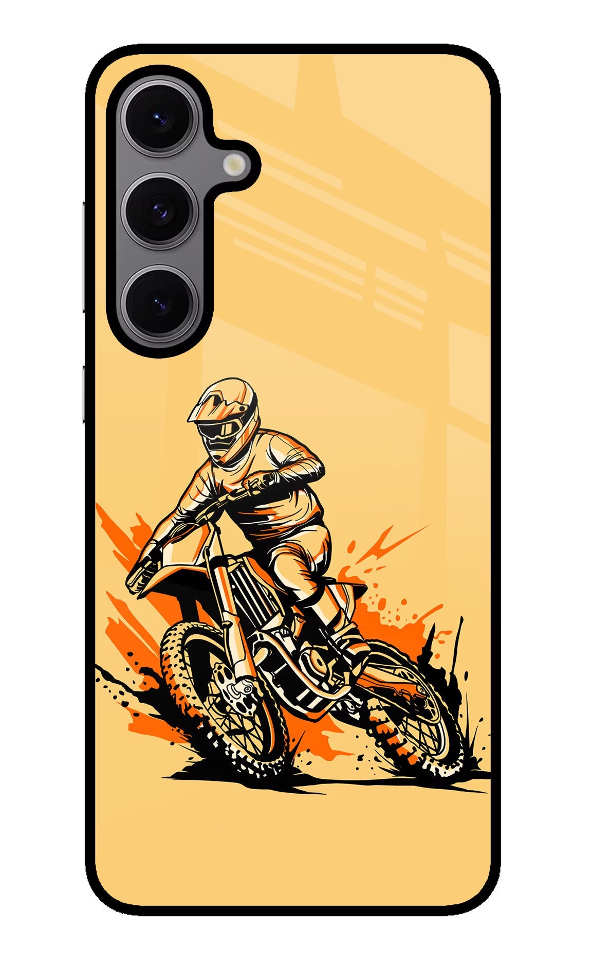 Off-Road Fury Samsung S24 FE 5G Glass Case Back Cover by Casekaro
