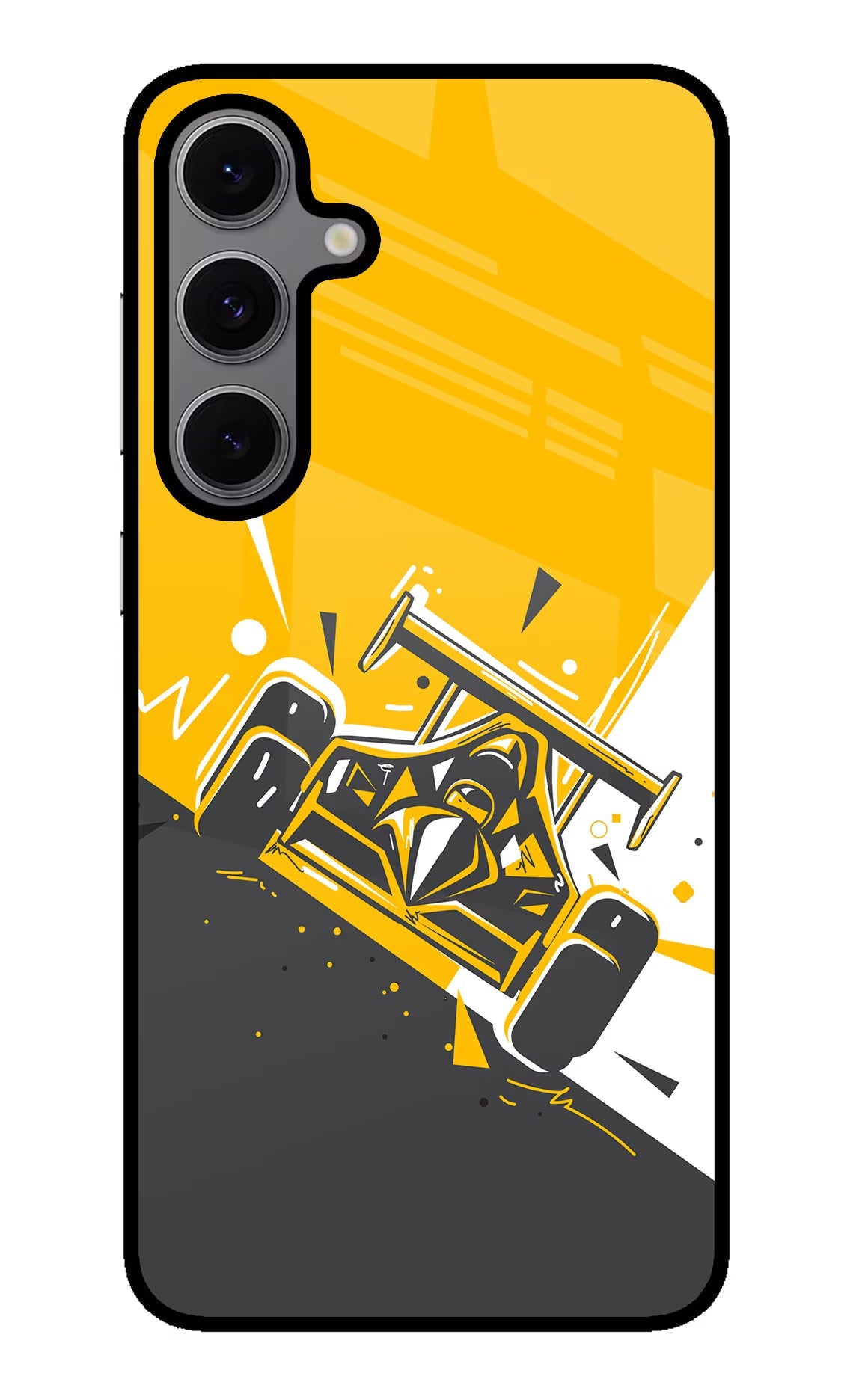 Track King Samsung S24 FE 5G Glass Case Back Cover by Casekaro