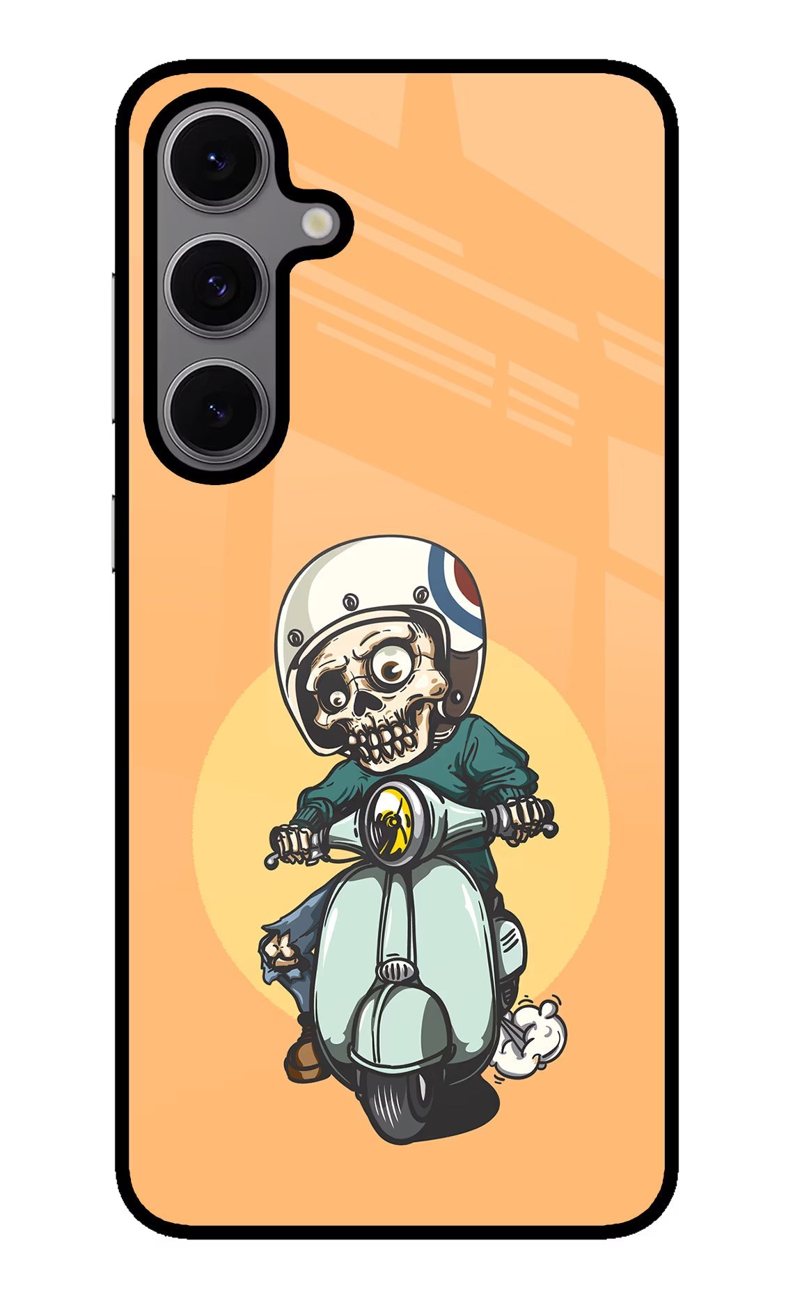 Undead Biker Samsung S24 FE 5G Glass Case Back Cover by Casekaro