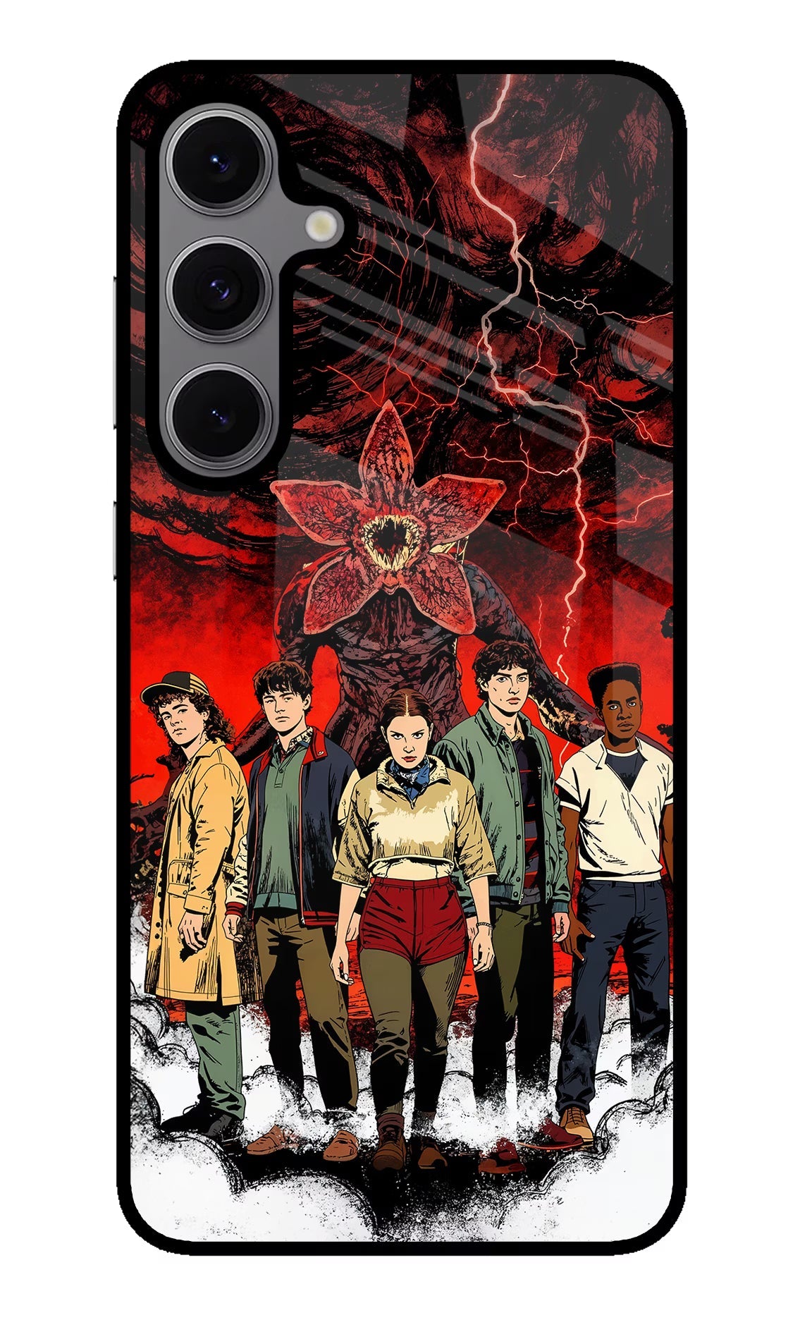 Ordinary Things Characters Samsung S24 FE 5G Glass Case Back Cover by Casekaro
