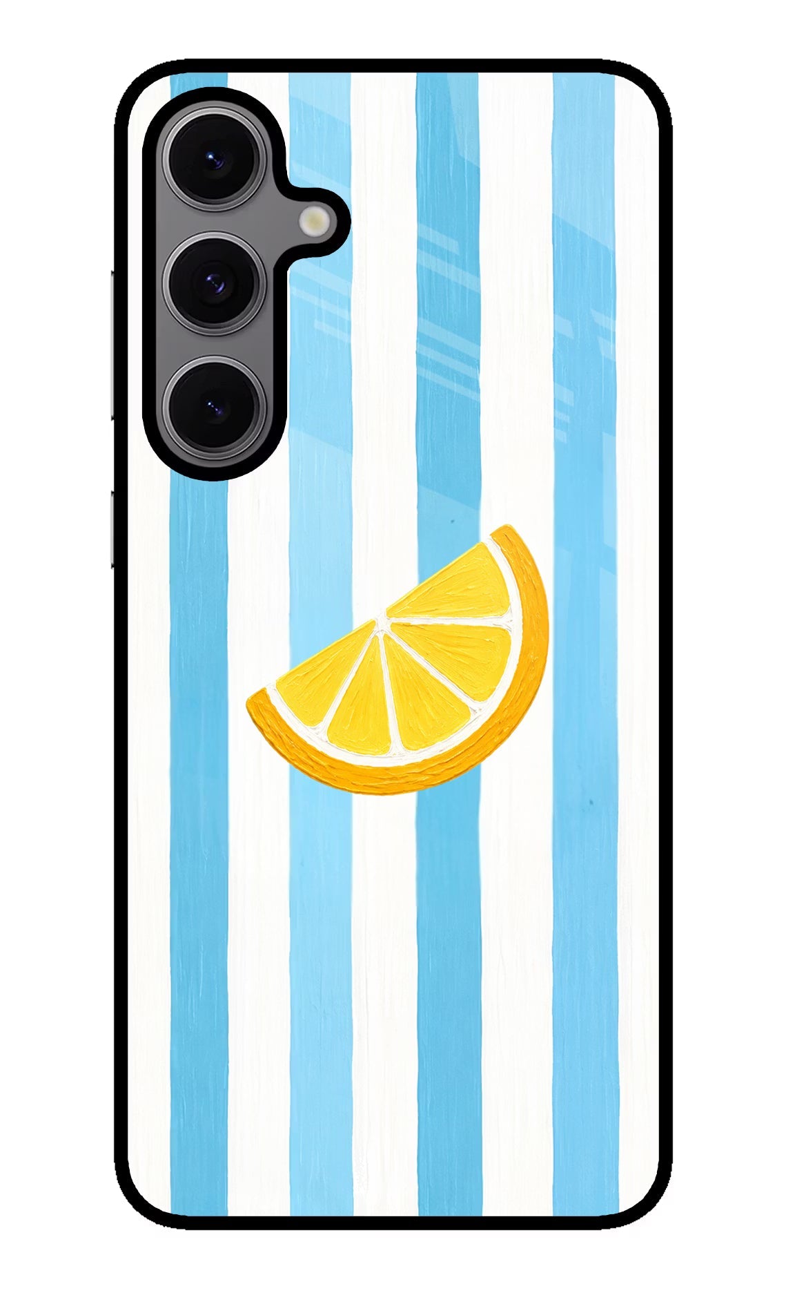 Summer Lemon Samsung S24 FE 5G Glass Case Back Cover by Casekaro