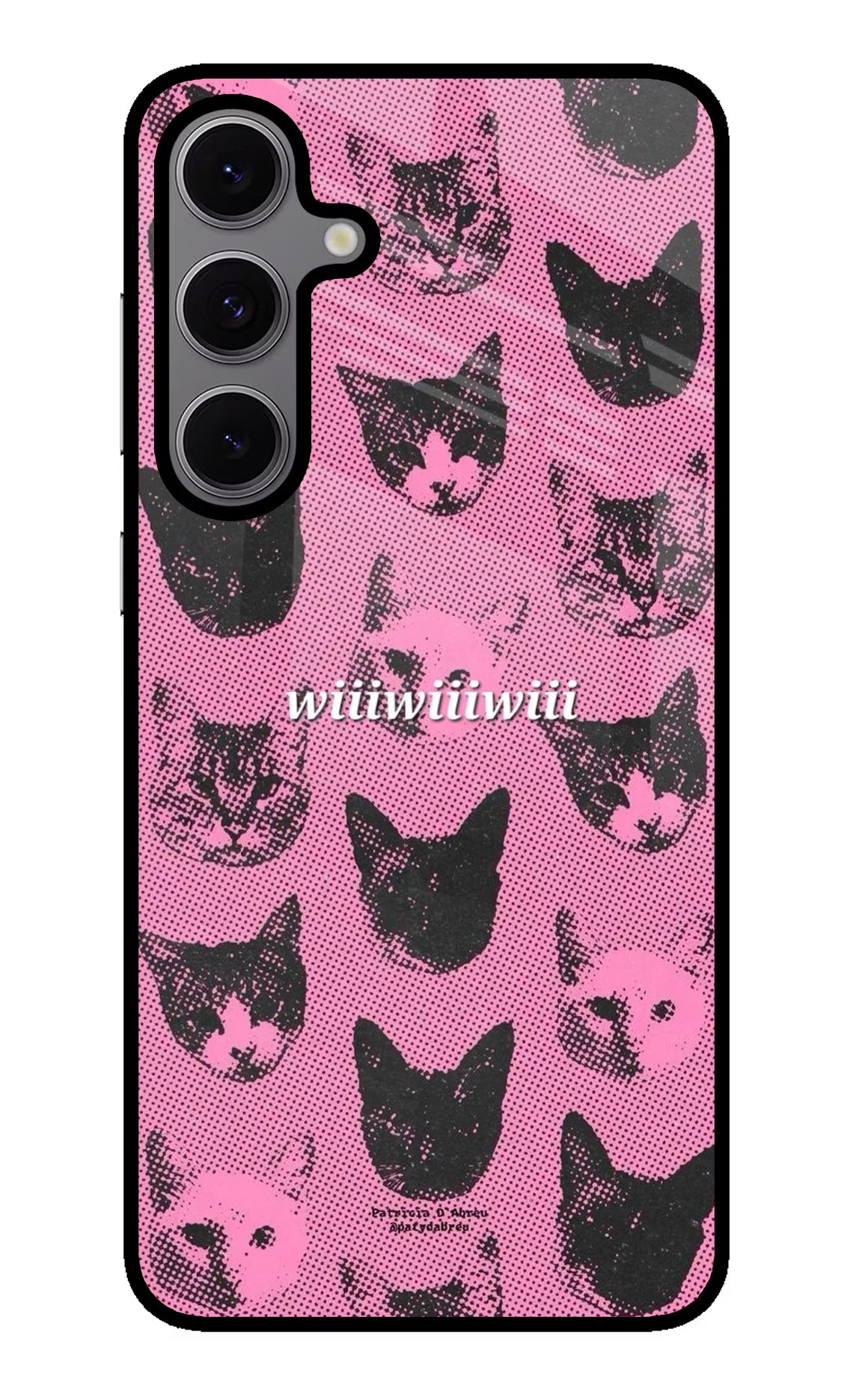 Pink Cats Samsung S24 FE 5G Glass Case Back Cover by Casekaro