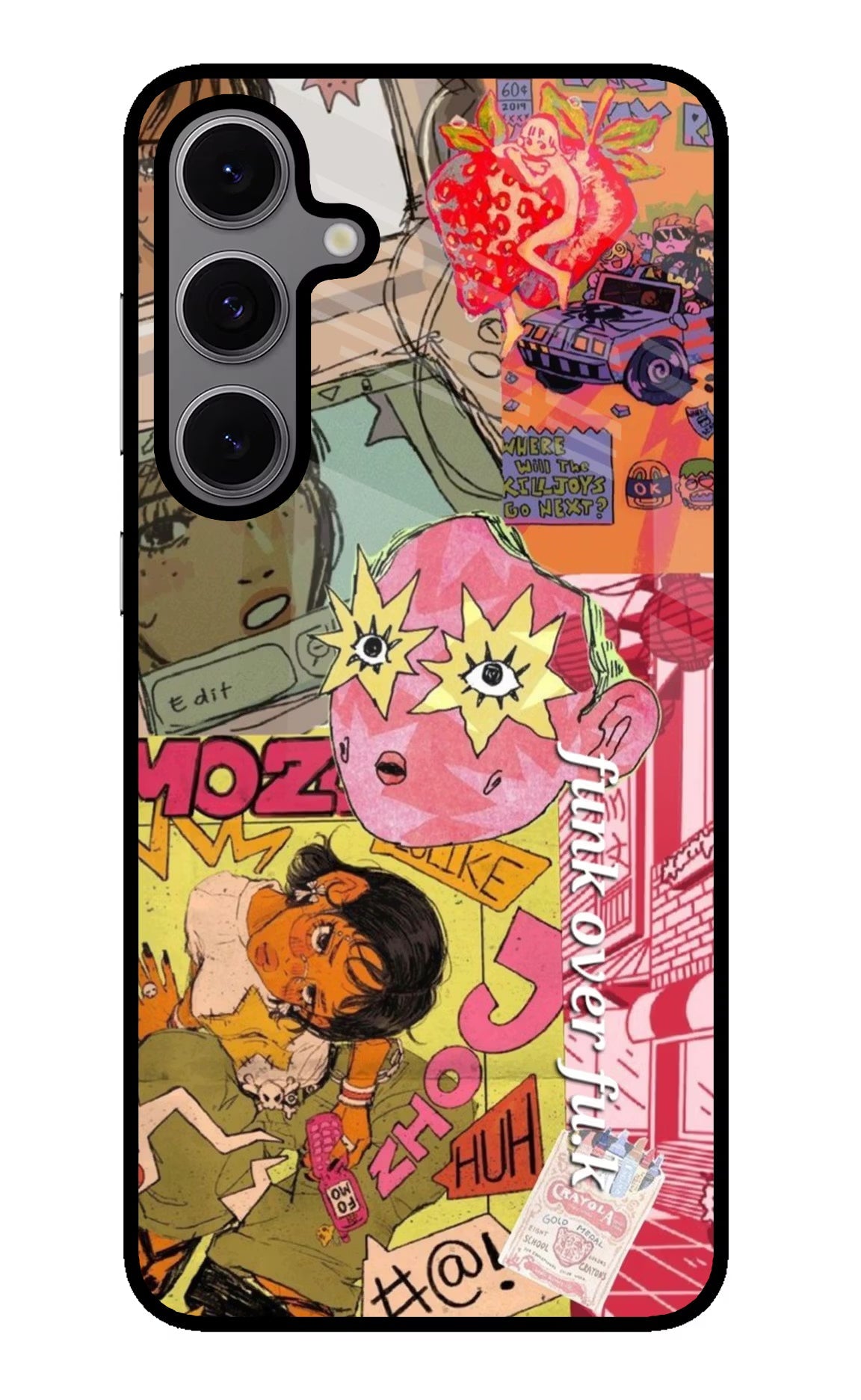 Funkover Samsung S24 FE 5G Glass Case Back Cover by Casekaro