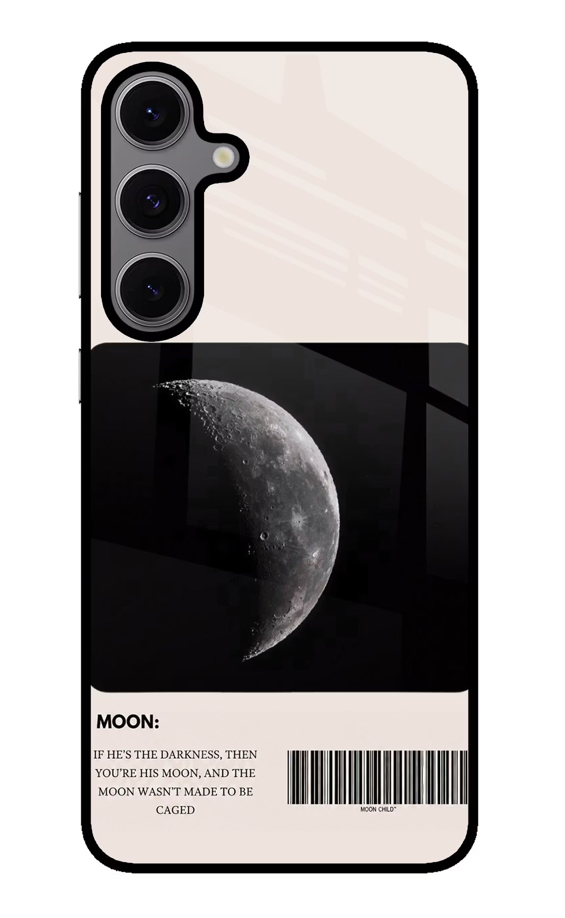 Moon Phase Samsung S24 FE 5G Glass Case Back Cover by Casekaro