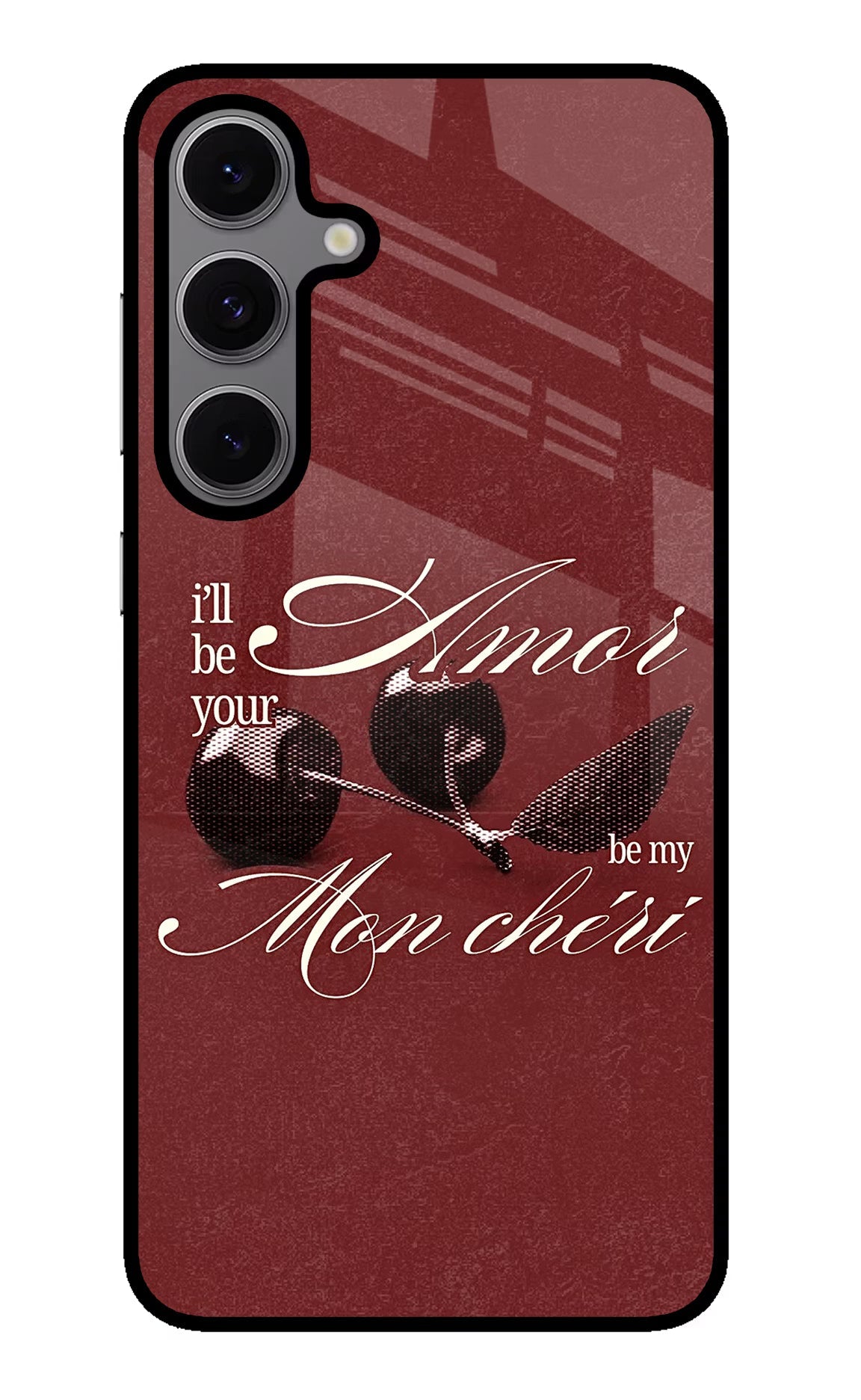 Velvet Cherry Samsung S24 FE 5G Glass Case Back Cover by Casekaro