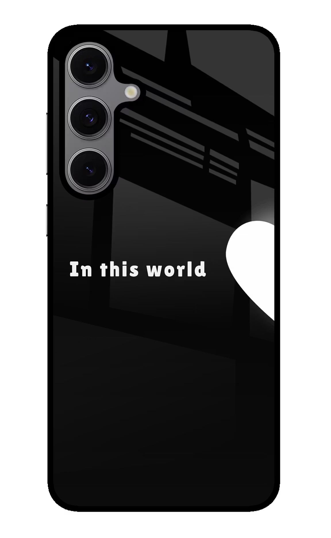 This World Samsung S24 FE 5G Glass Case Back Cover by Casekaro