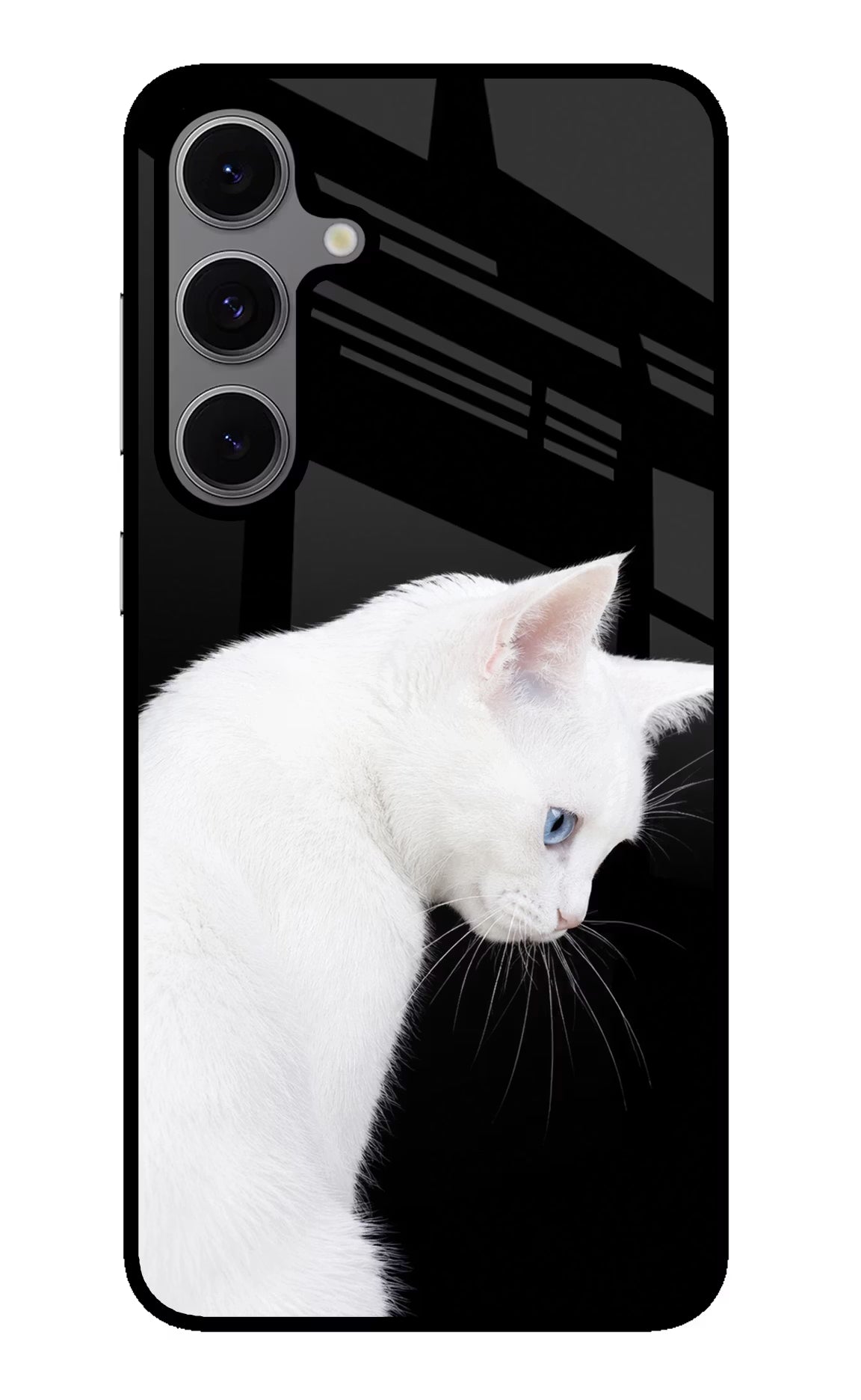 Snow Gaze Samsung S24 FE 5G Glass Case Back Cover by Casekaro