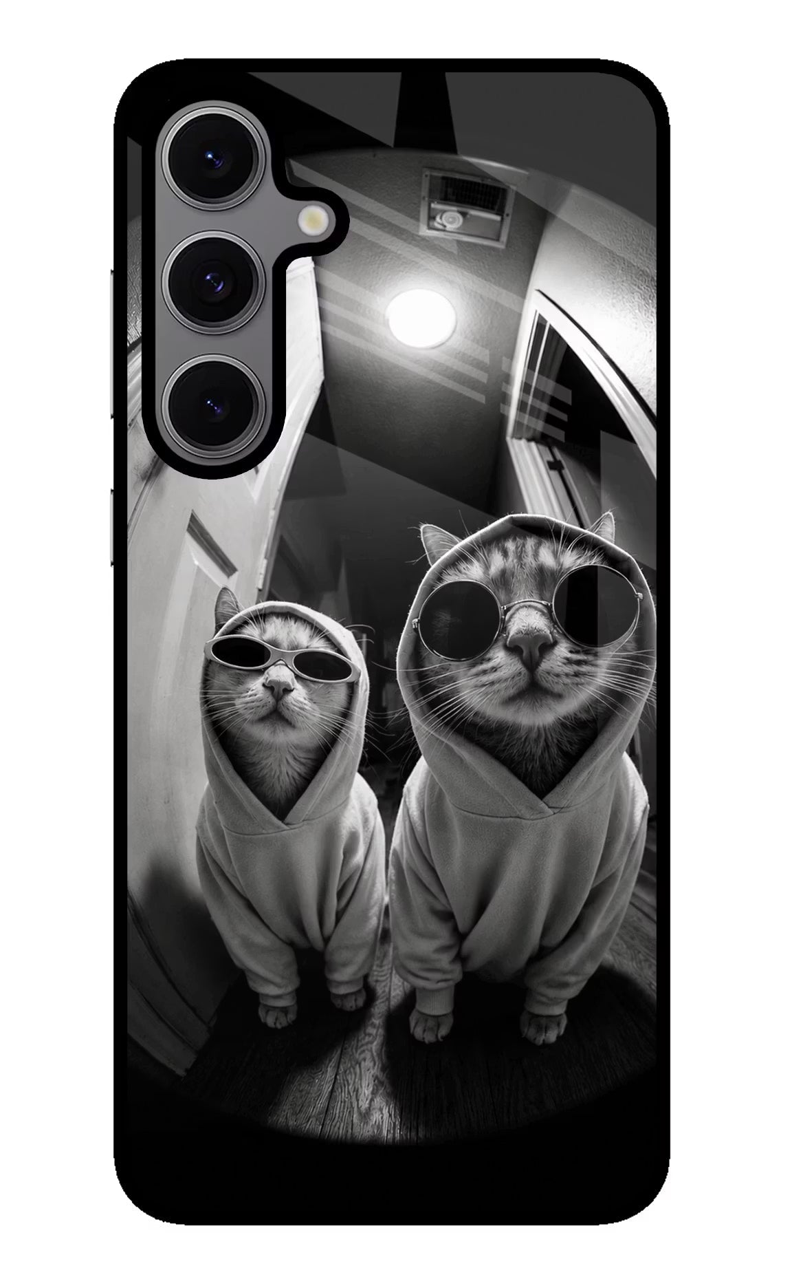 Hood Cats Samsung S24 FE 5G Glass Case Back Cover by Casekaro