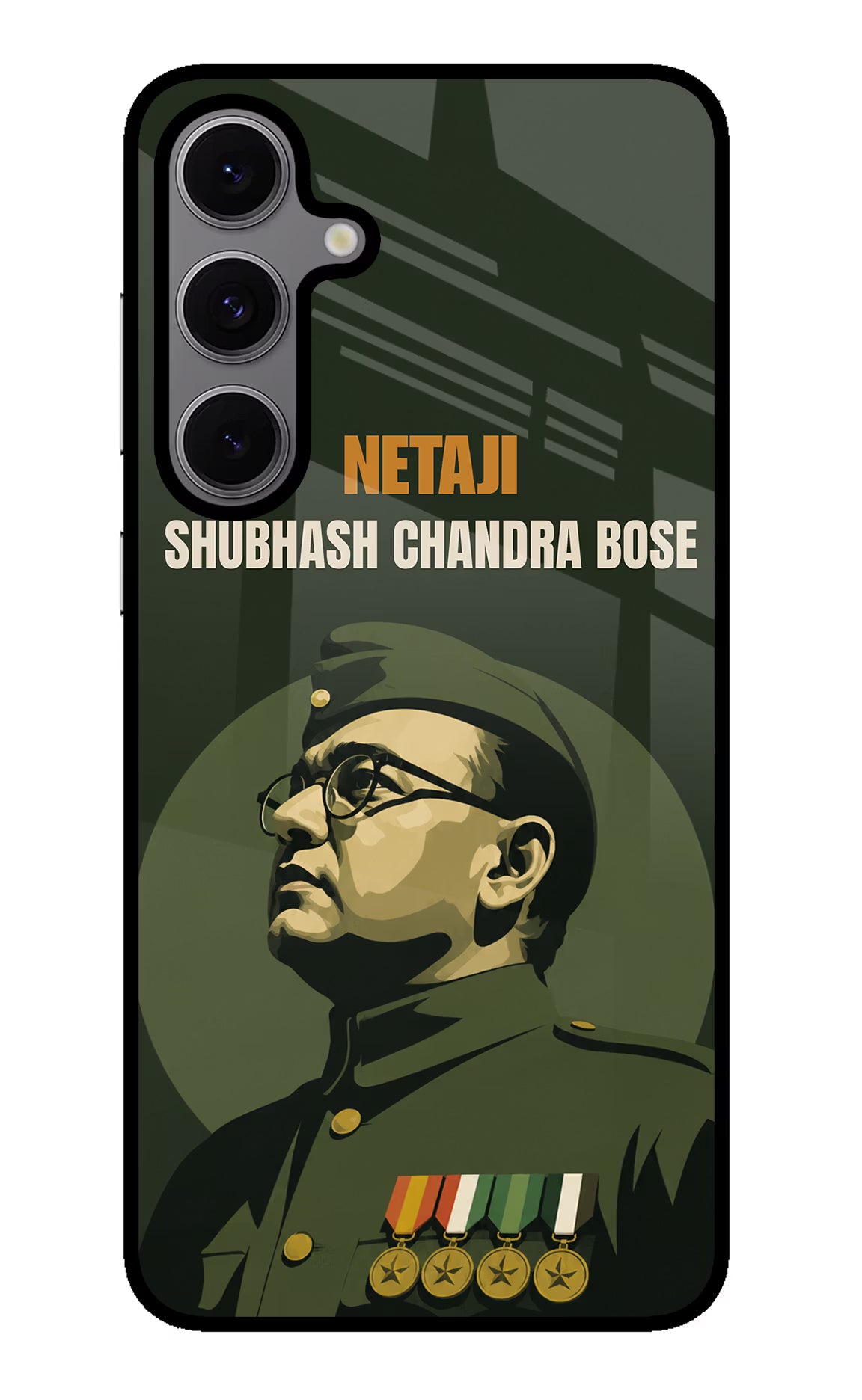 Netaji Legacy Samsung S24 FE 5G Glass Case Back Cover by Casekaro