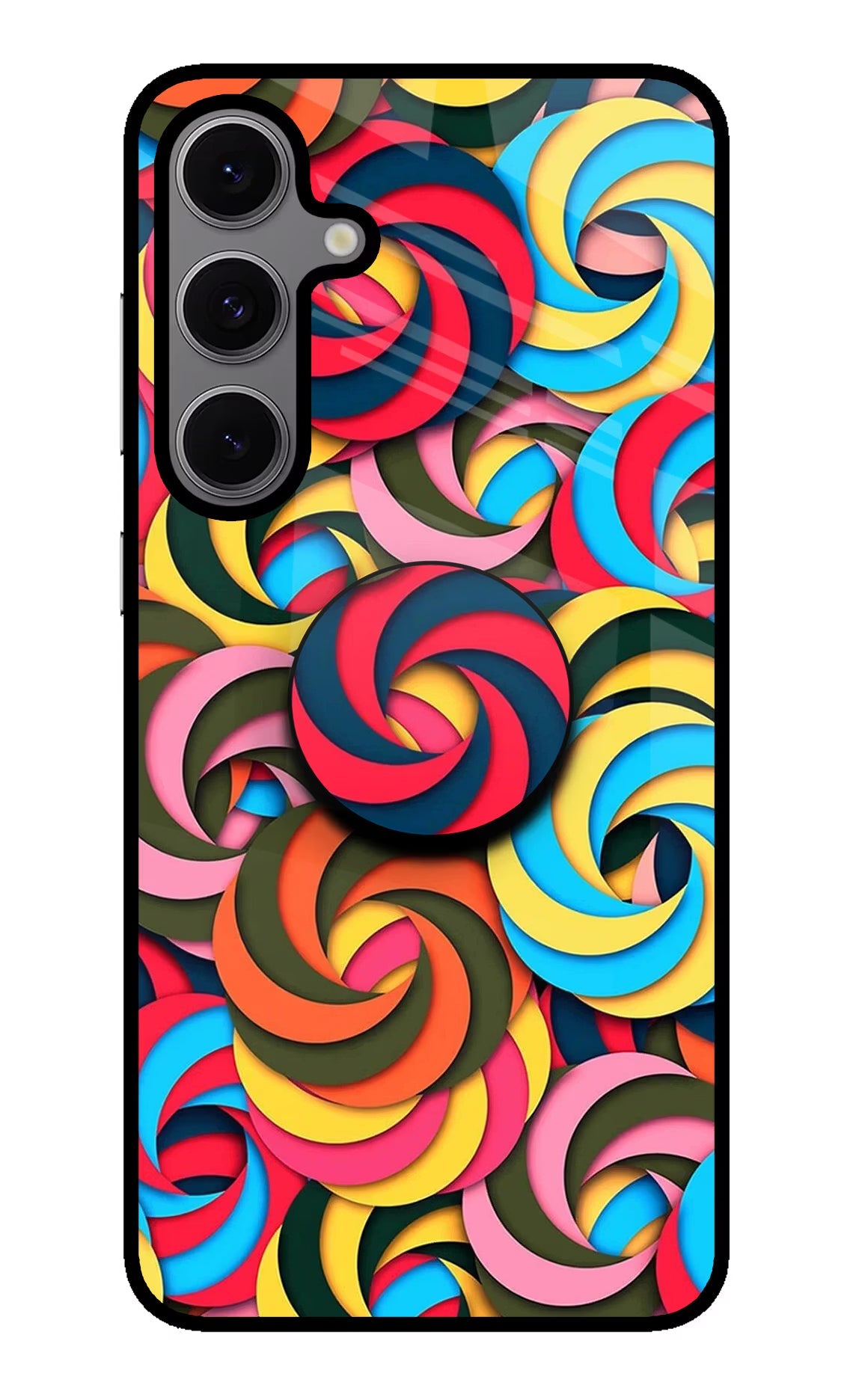 Spiral Pattern Samsung S24 FE 5G Pop Case by Casekaro